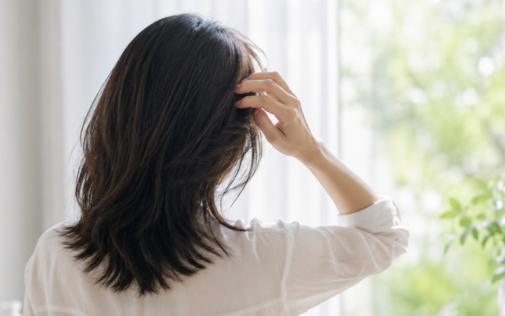 ロングヘアの女性