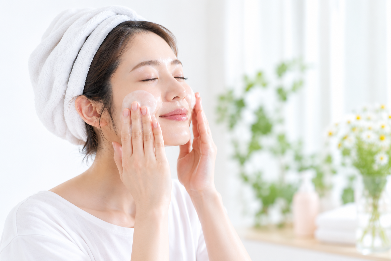 華密恋クレンジング使用シーン