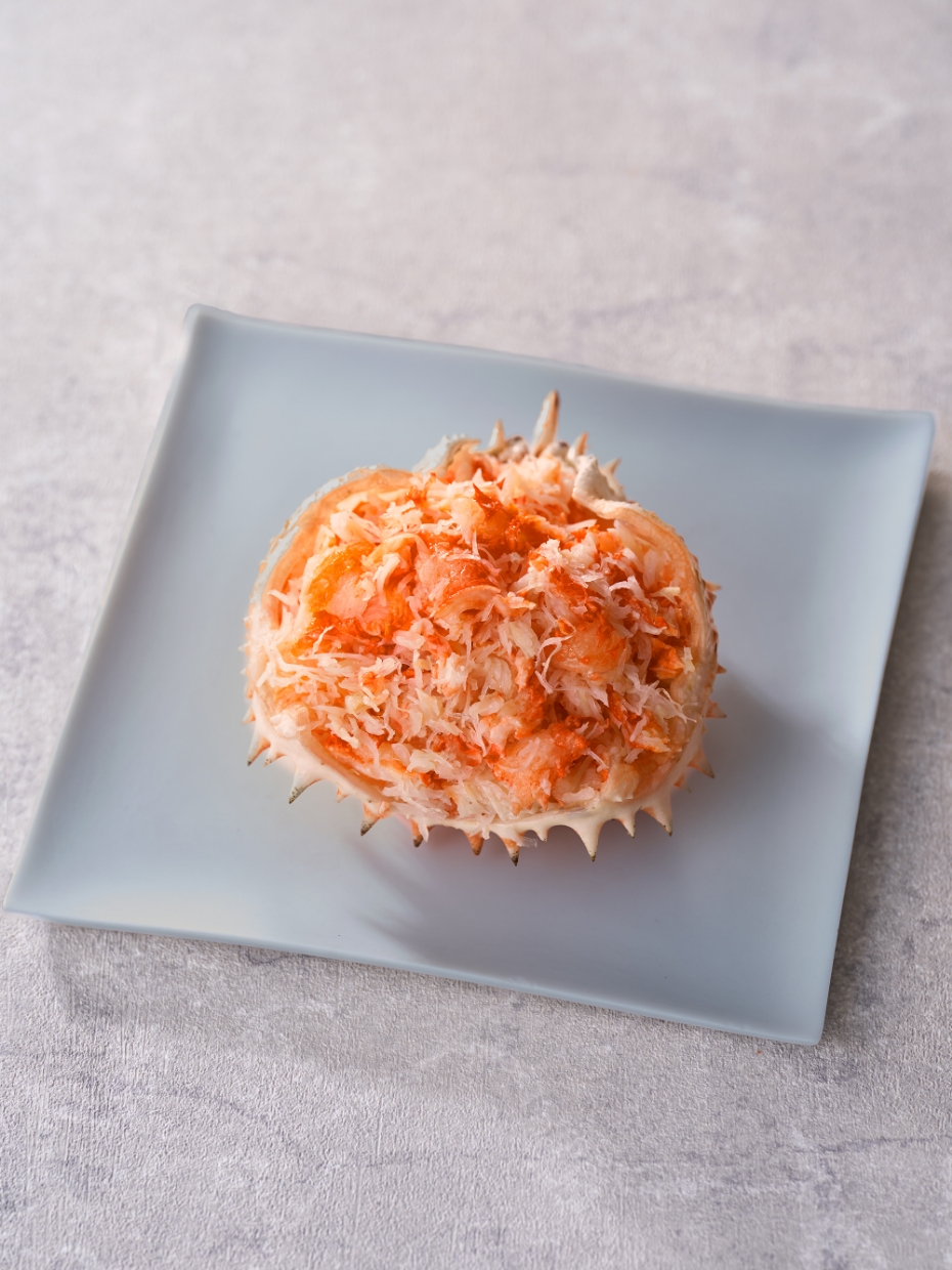 北海道産タラバ甲羅盛り1個 ※Kani-to特製かに酢付き