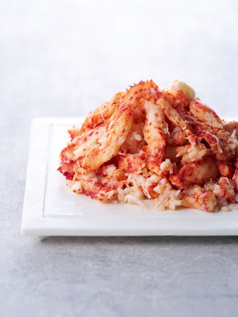 北海道産 ボイル花咲がに むき身 170g ※Kani-to特製かに酢付き