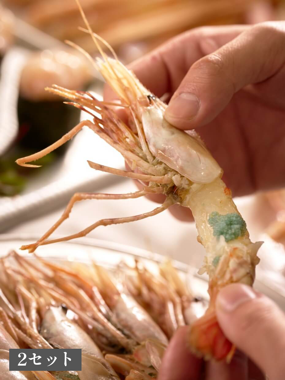 〈アウトレット〉北海道産 生ぼたんえび2尾×2パック