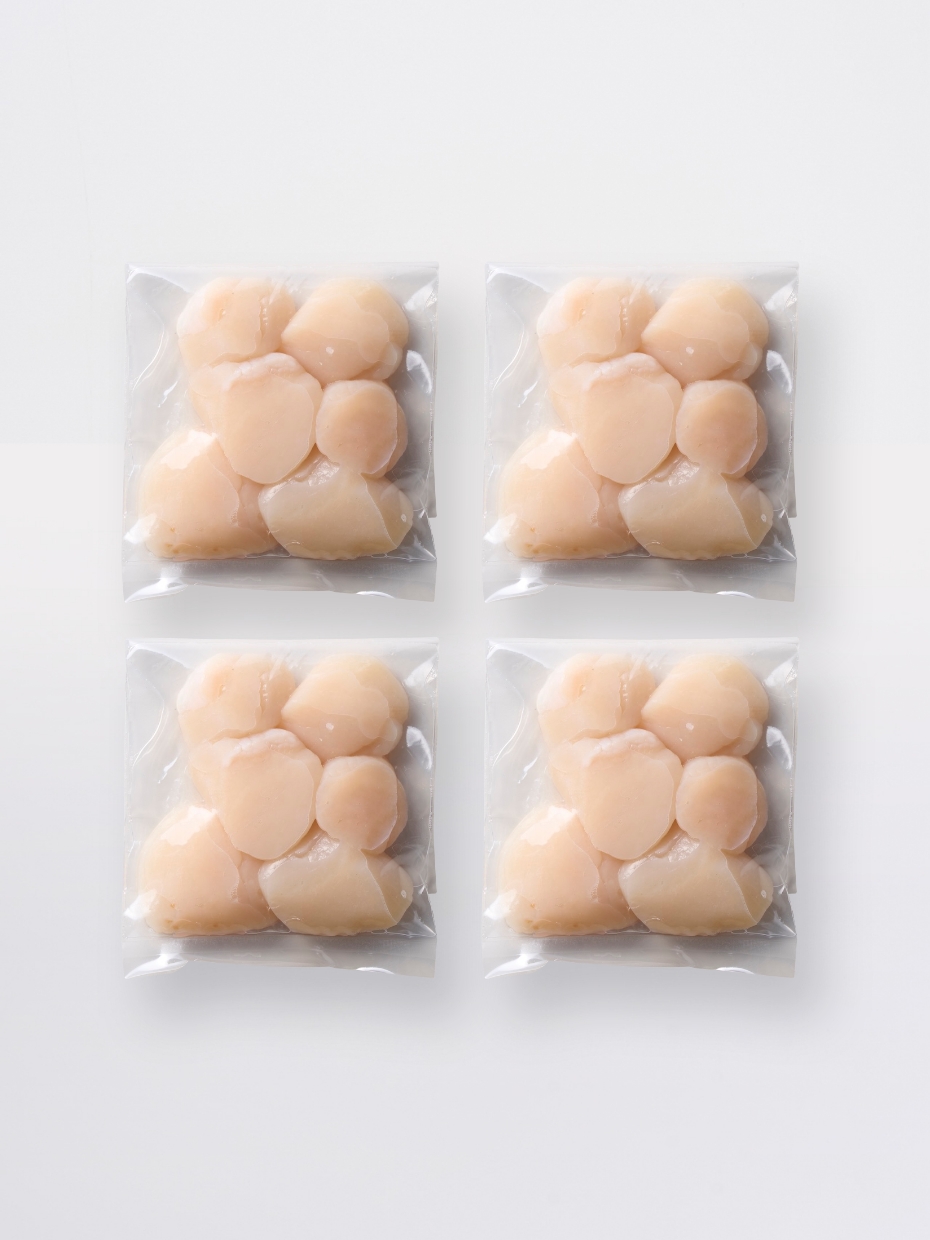 【無選別】北海道産 生ほたて貝柱（お刺身可） 100g×4パック