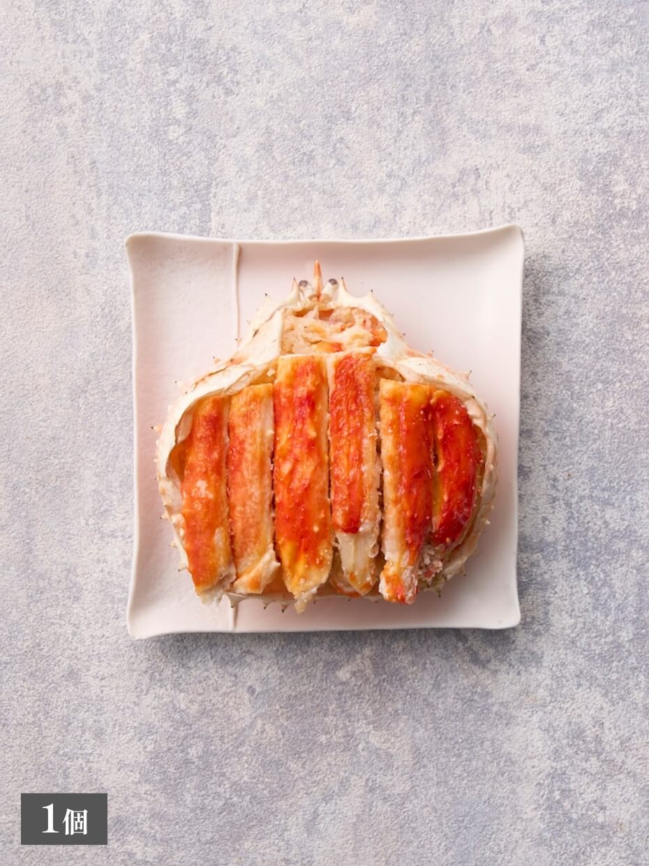 北海道産 特大ボイルたらば甲羅盛り ※Kani-to特製かに酢付き