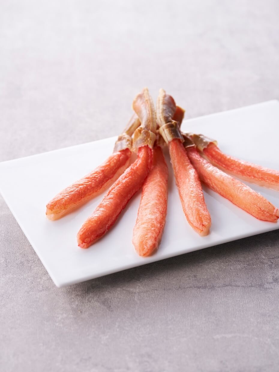 【5L〜6Lサイズ】大型生ずわい棒肉フルポーション 500g（お刺身可） ※Kani-to特製かに酢付き