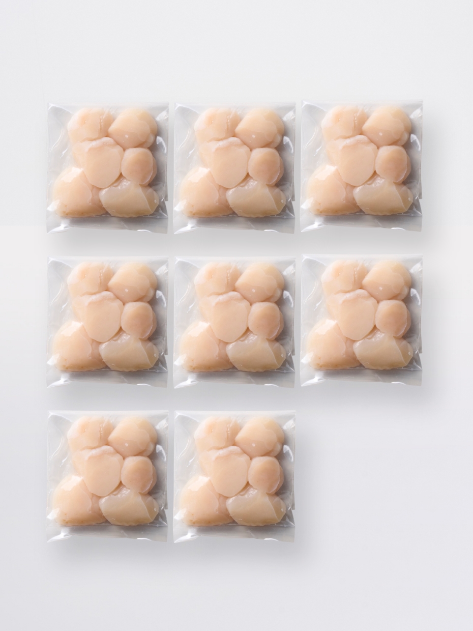 【無選別】北海道産 生ほたて貝柱（お刺身可） 100g×8パック