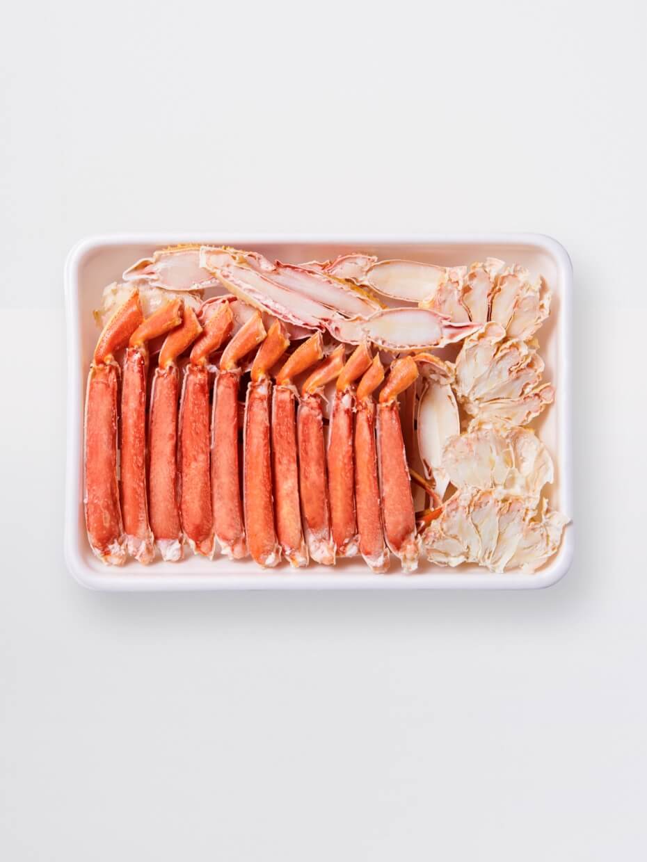 【2L〜3Lサイズ】大型ボイルずわいハーフポーション 1kg ※Kani-to特製かに酢付き