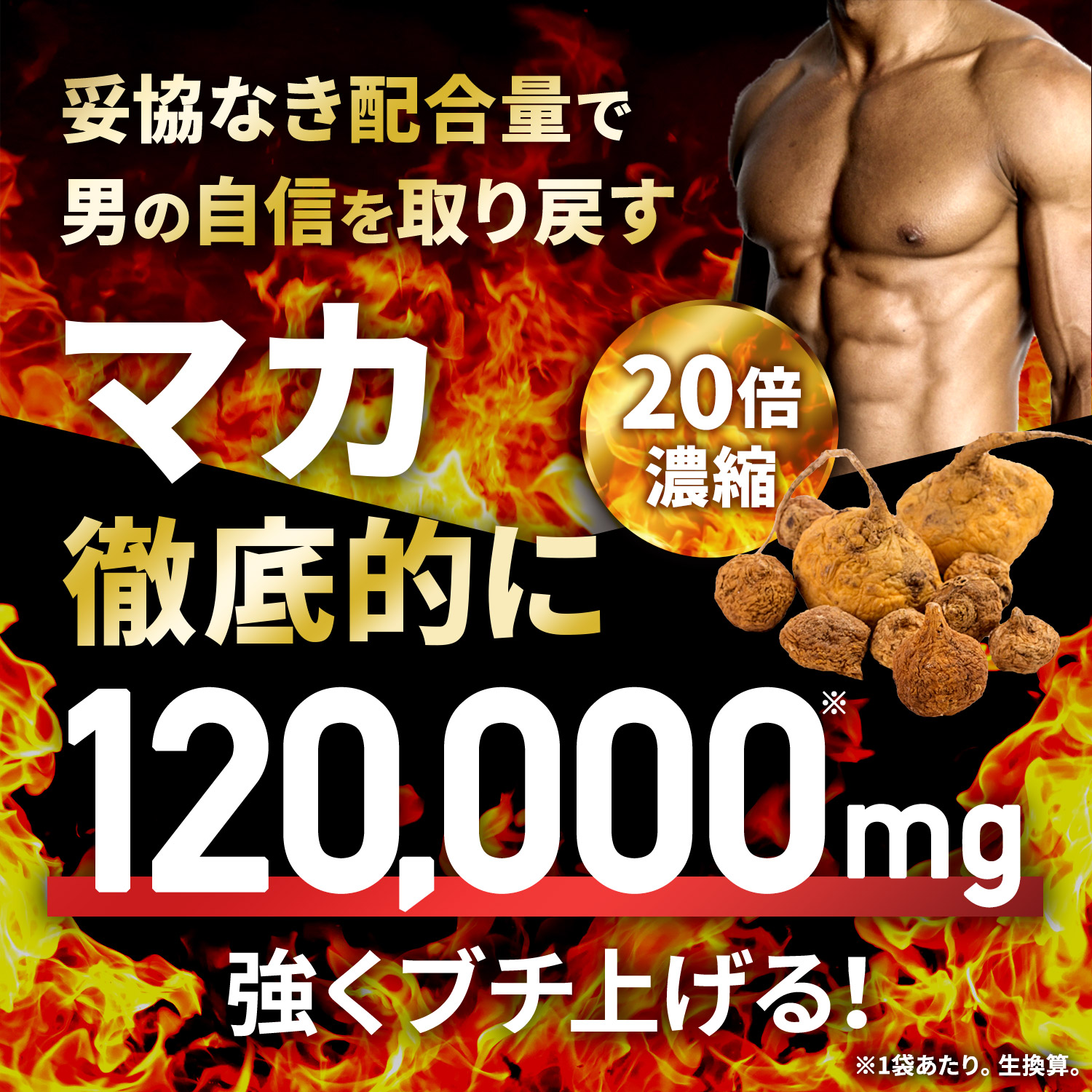 20倍濃縮マカ120,000mg