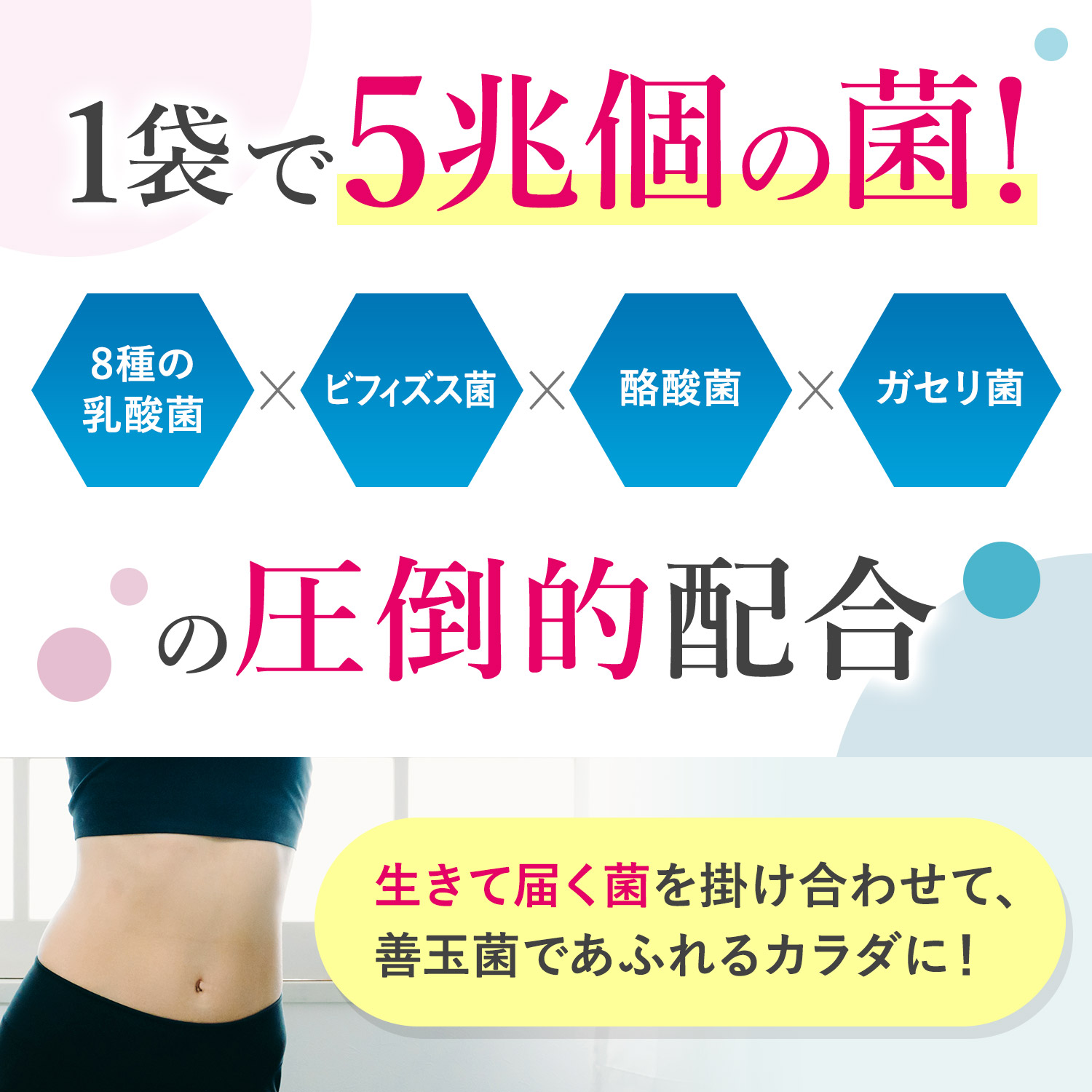 菌活届くEX 生きて届く乳酸菌など５兆個の菌