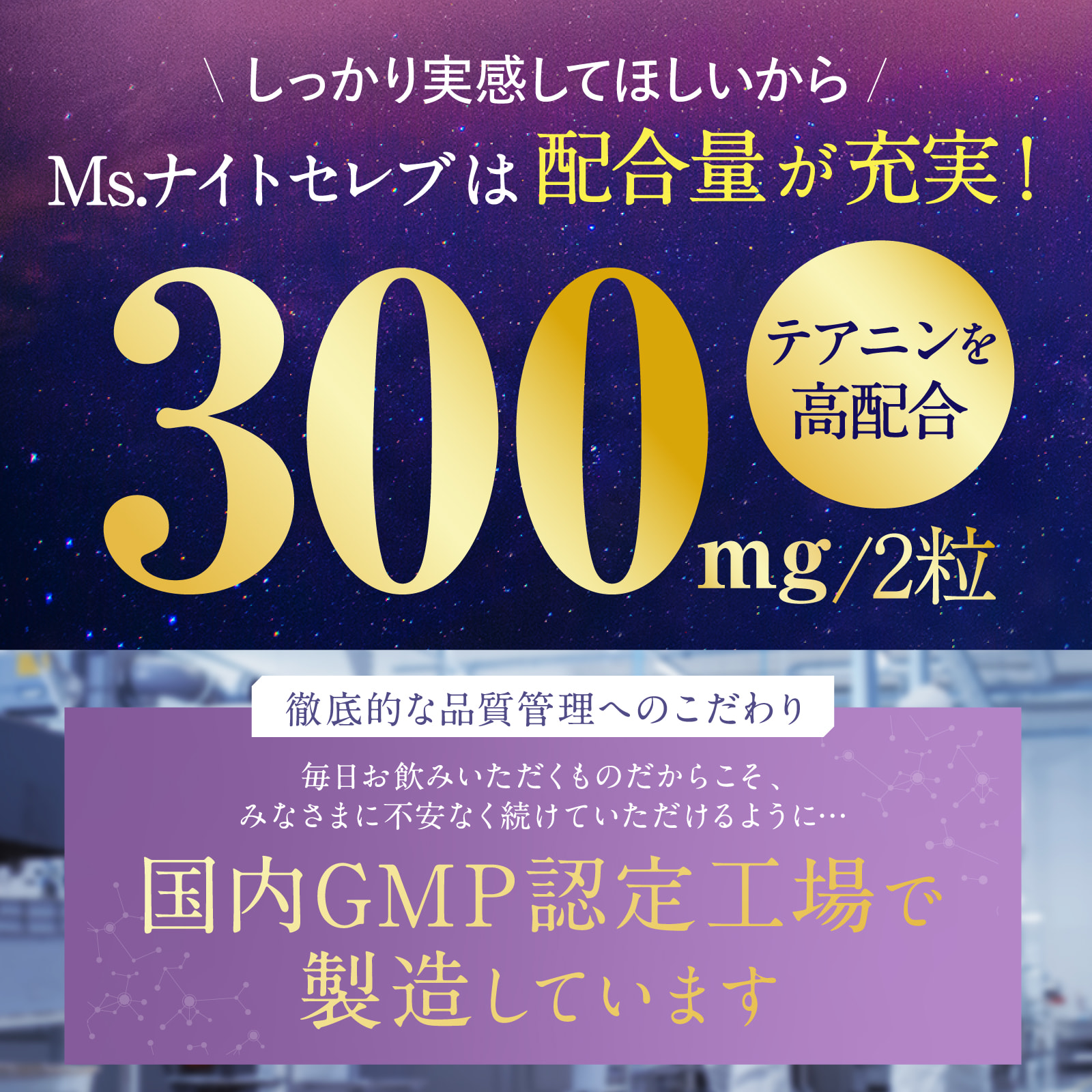 Ms. ナイトセレブテアニン300mg