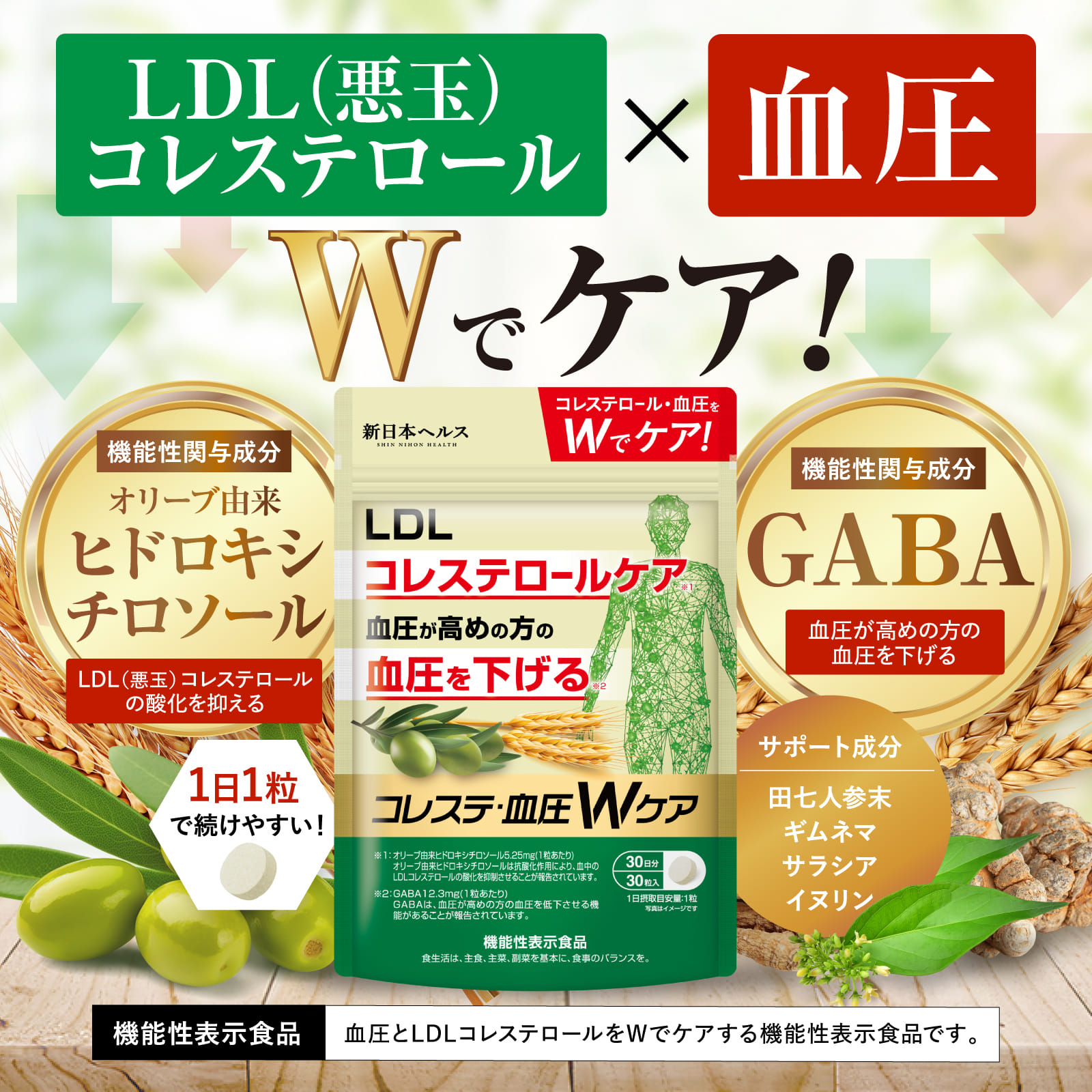 コレステ・血圧のWケア