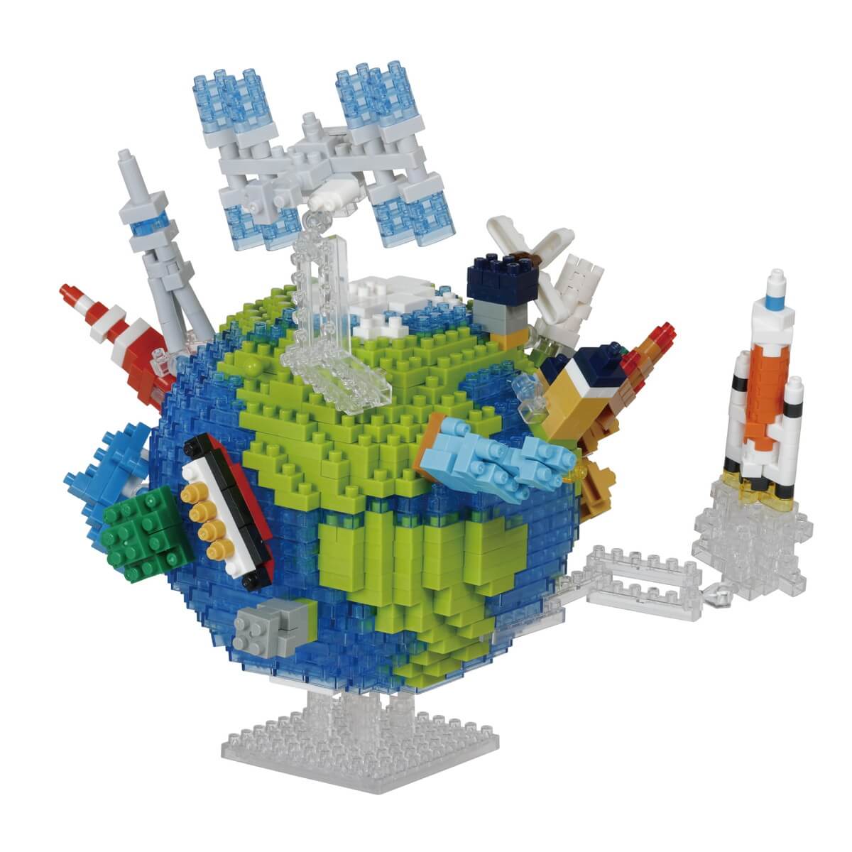 ナノブロック 地球と月