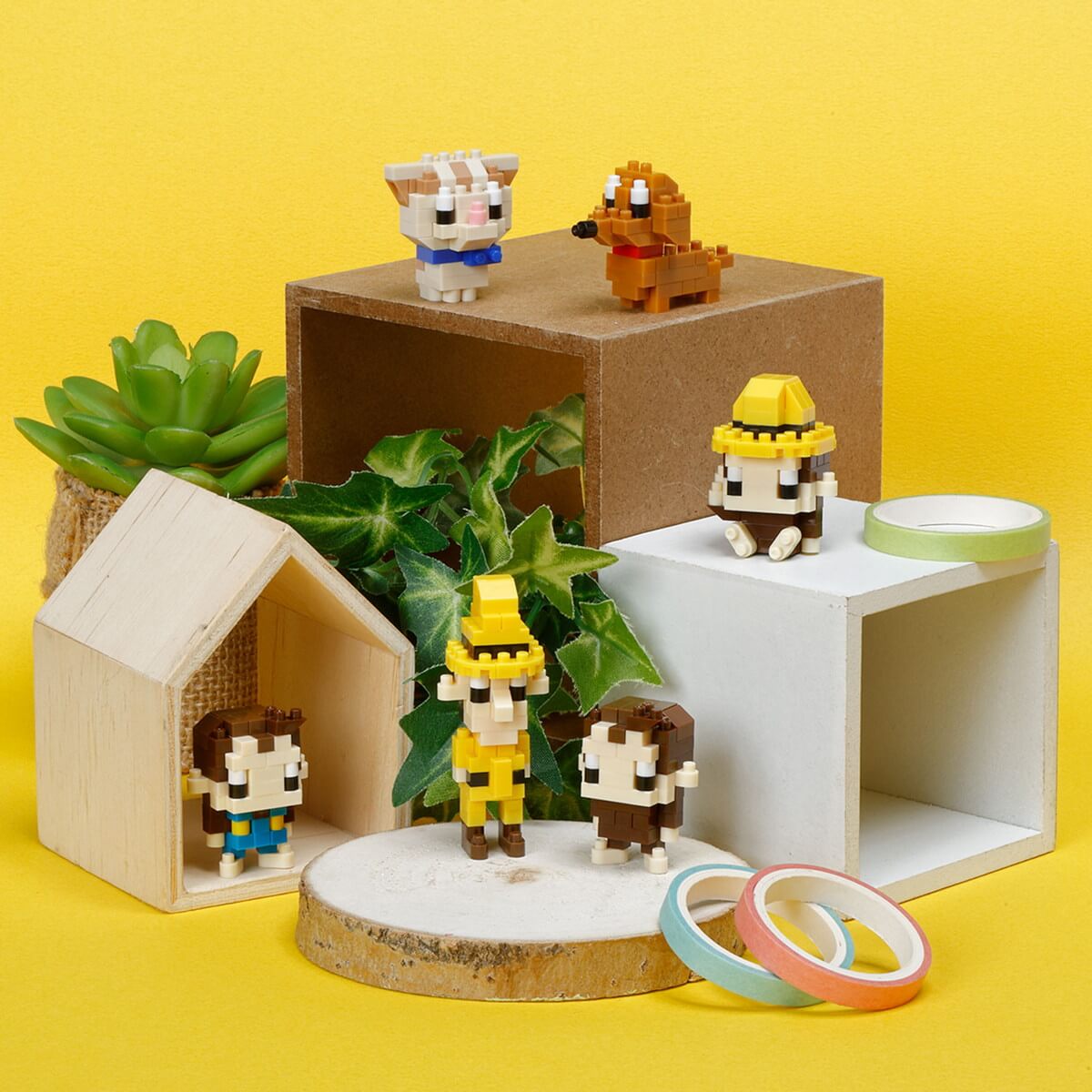 ナノブロック ミニナノ おさるのジョージ（BOX）