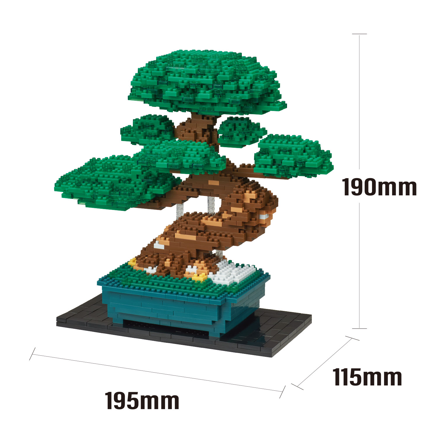 ナノブロック 盆栽 松 デラックスエディション