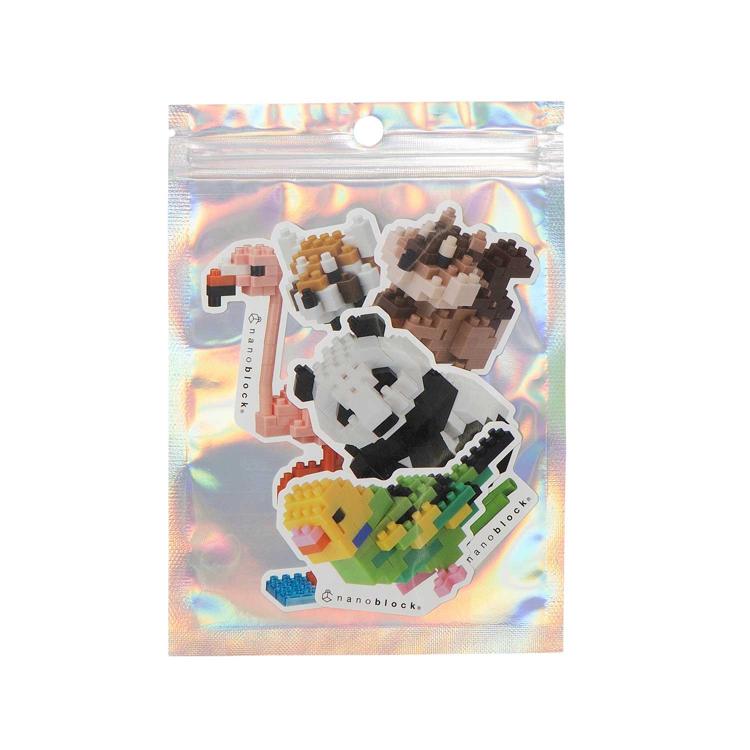 ナノブロック ステッカー 5種セット アニマル