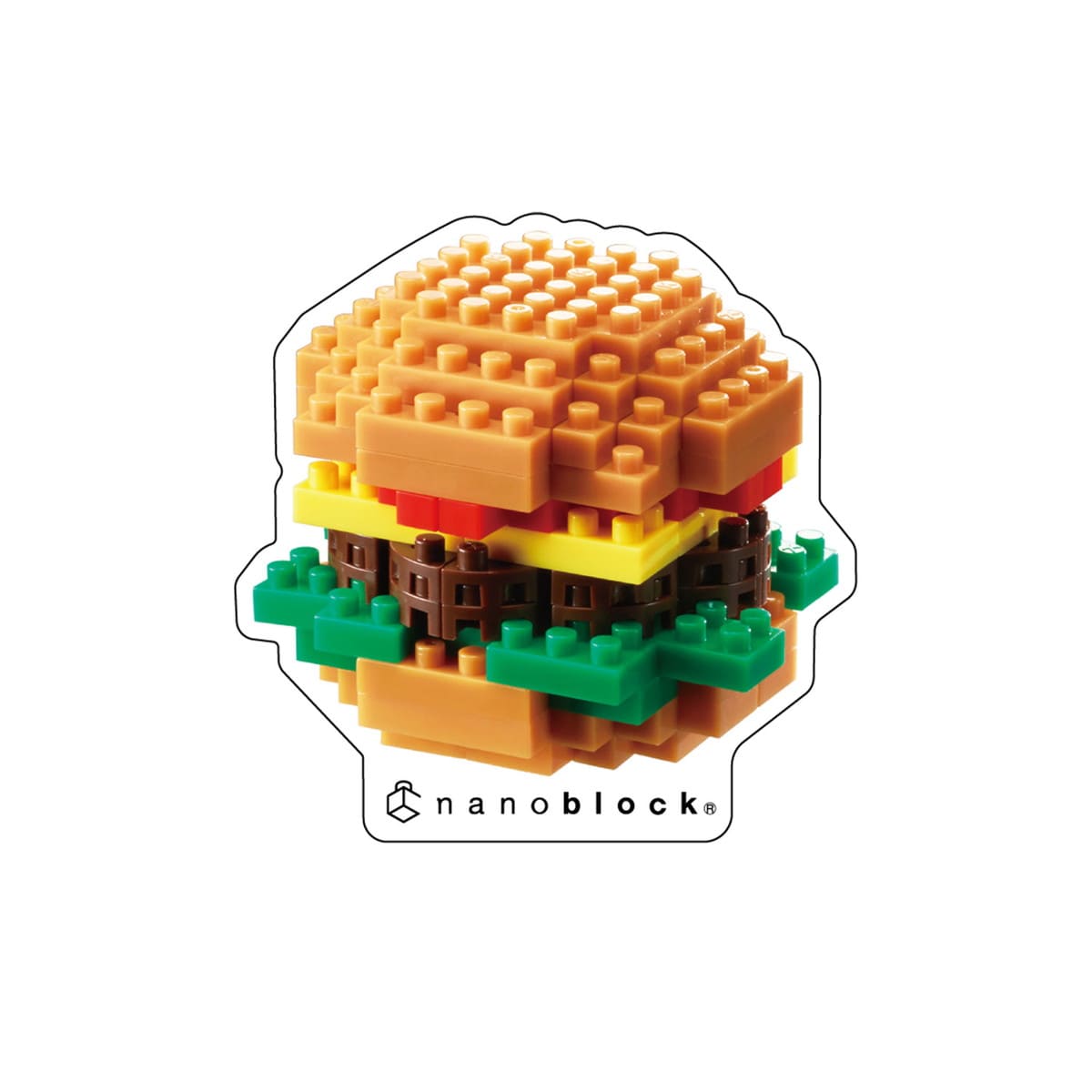 ナノブロック ステッカー 5種セット フード