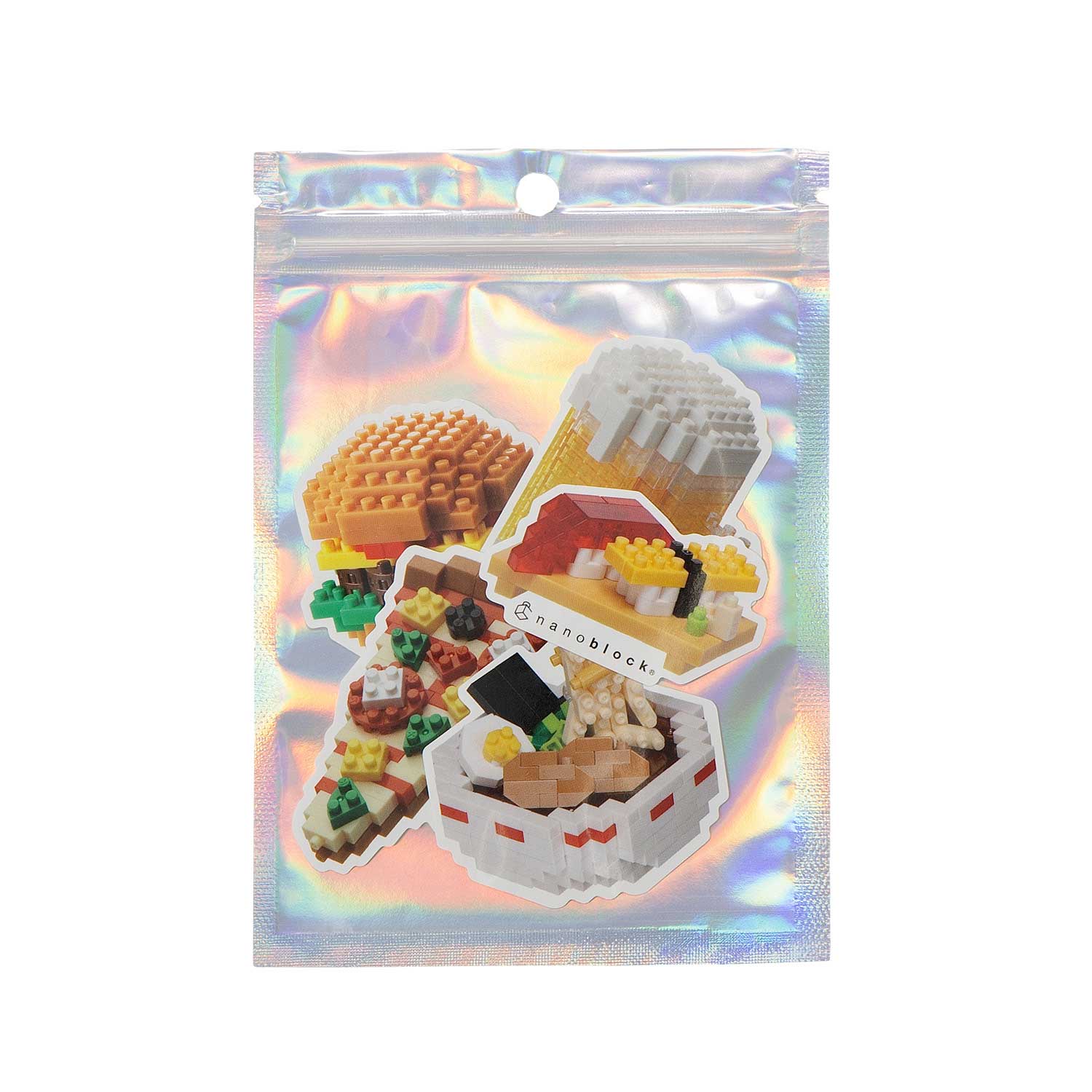 ナノブロック ステッカー 5種セット フード