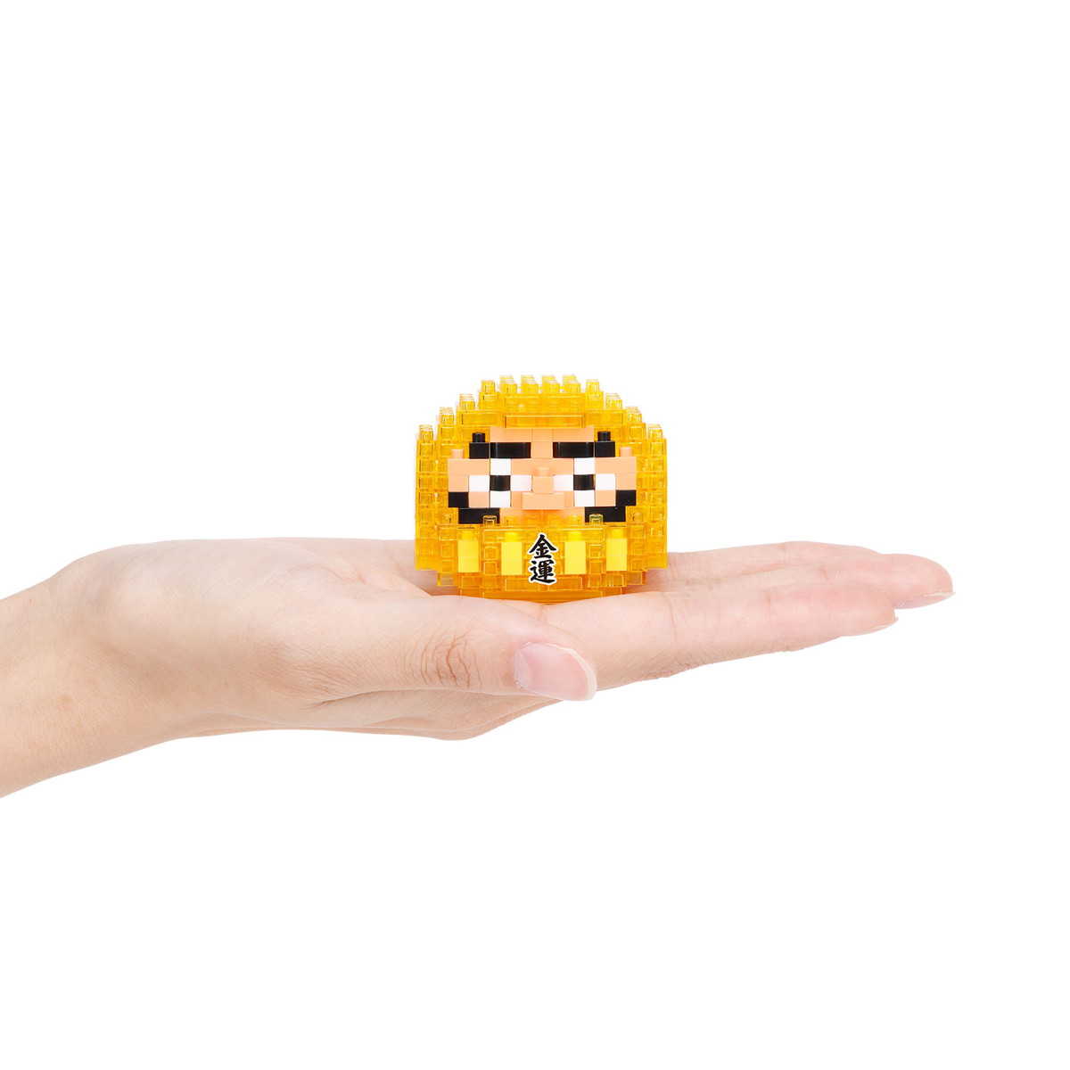 ナノブロック だるま 黄透明