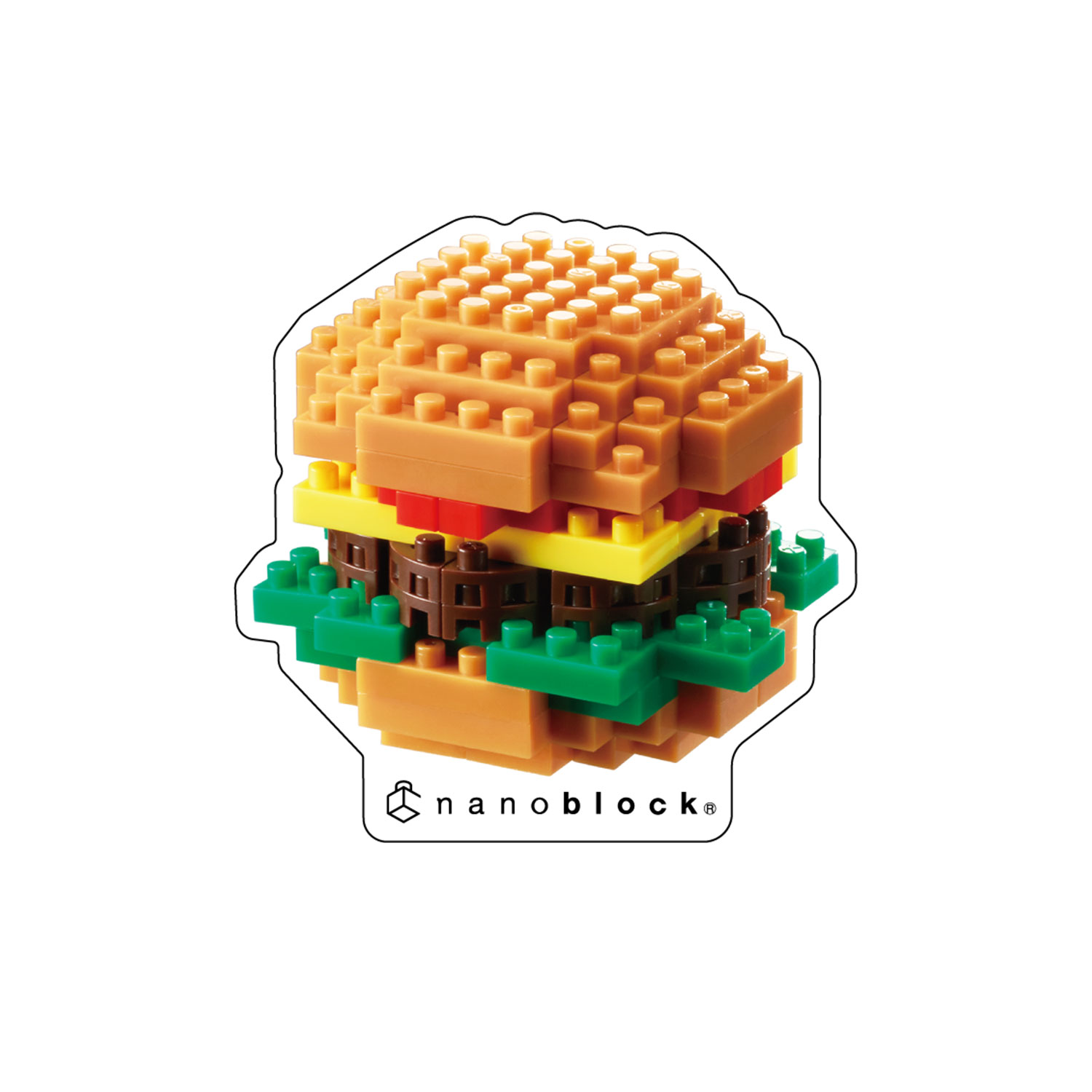 ナノブロック ステッカー 5種セット フード