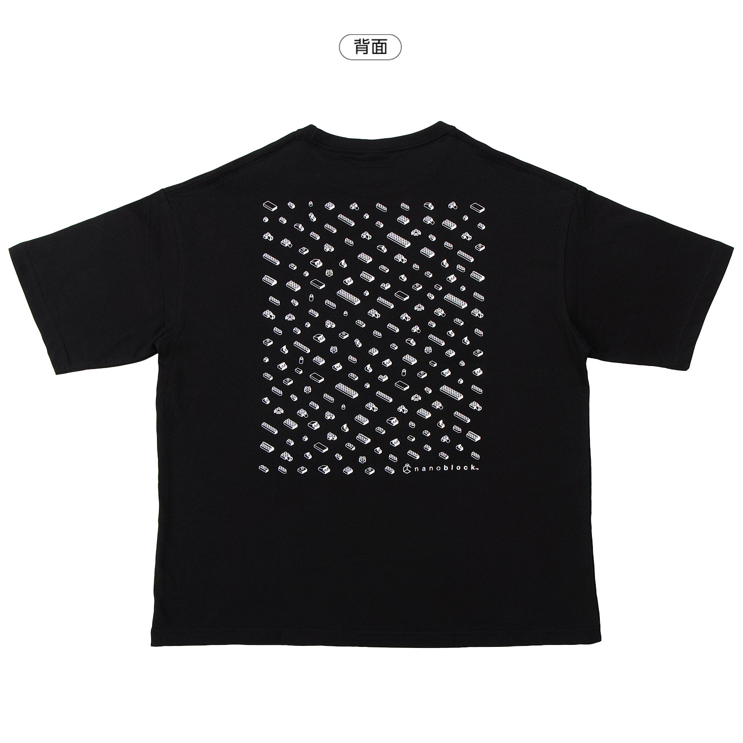 ナノブロック ビッグシルエット Tシャツ  XL (ブラック) 