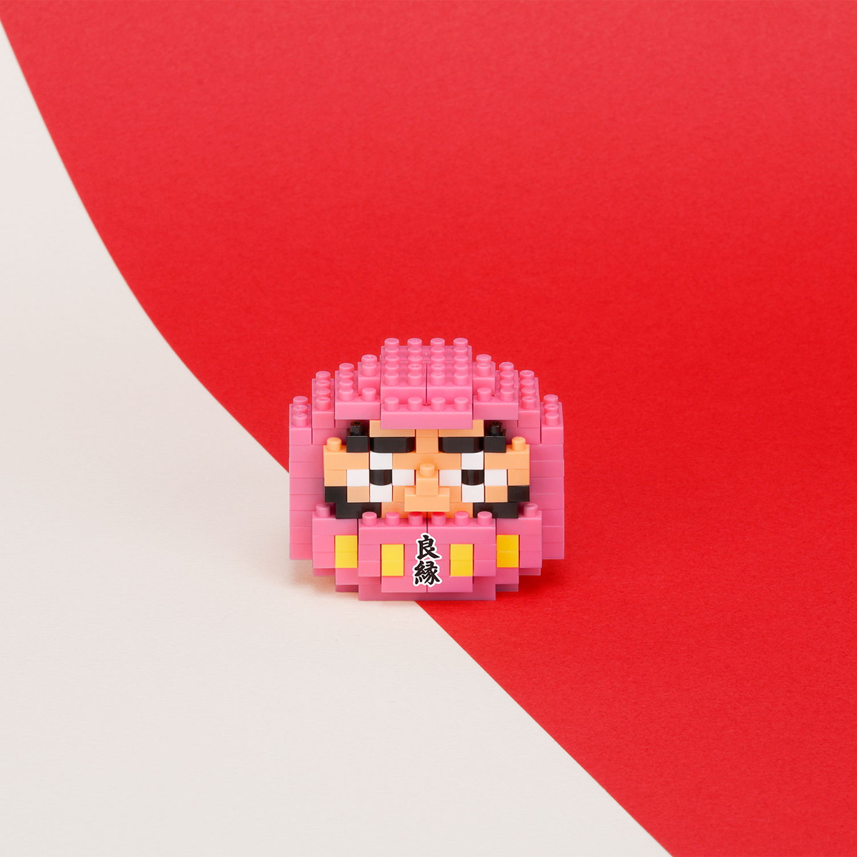 ナノブロック だるま ピンク