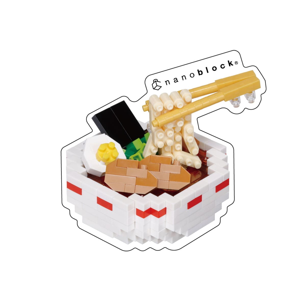 ナノブロック ステッカー 5種セット フード