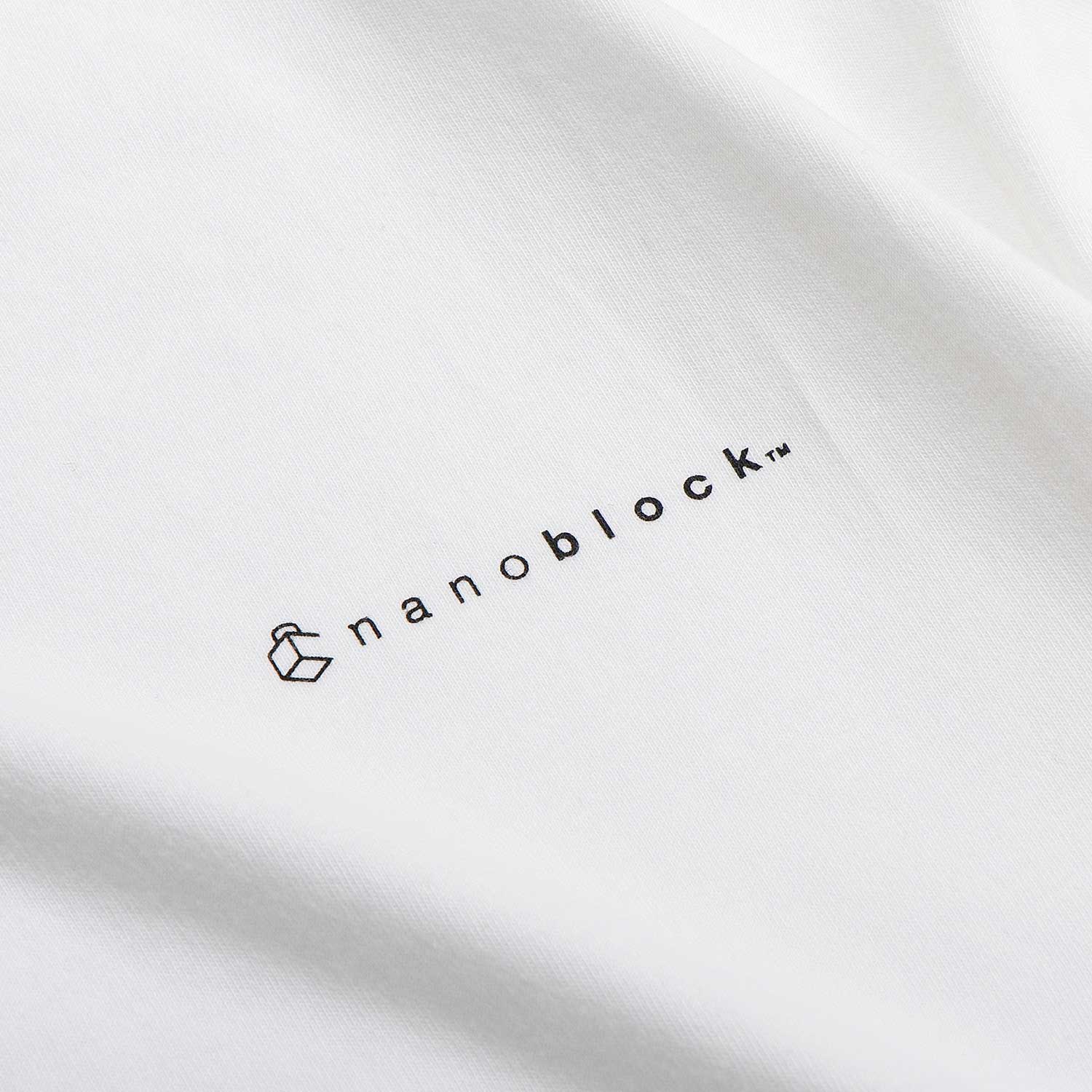 ナノブロック ビッグシルエット Tシャツ S (ホワイト) 