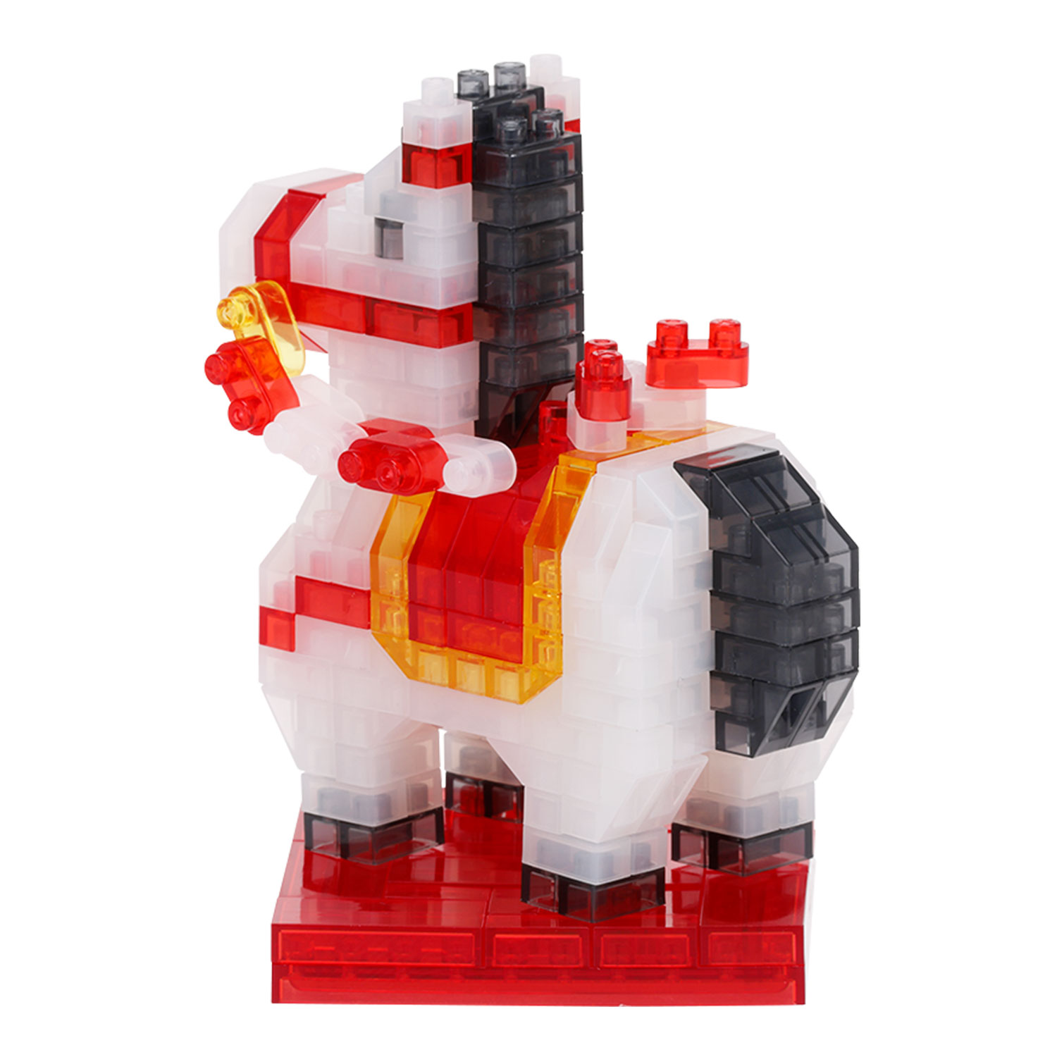 ナノブロック 干支 午 クリアver.