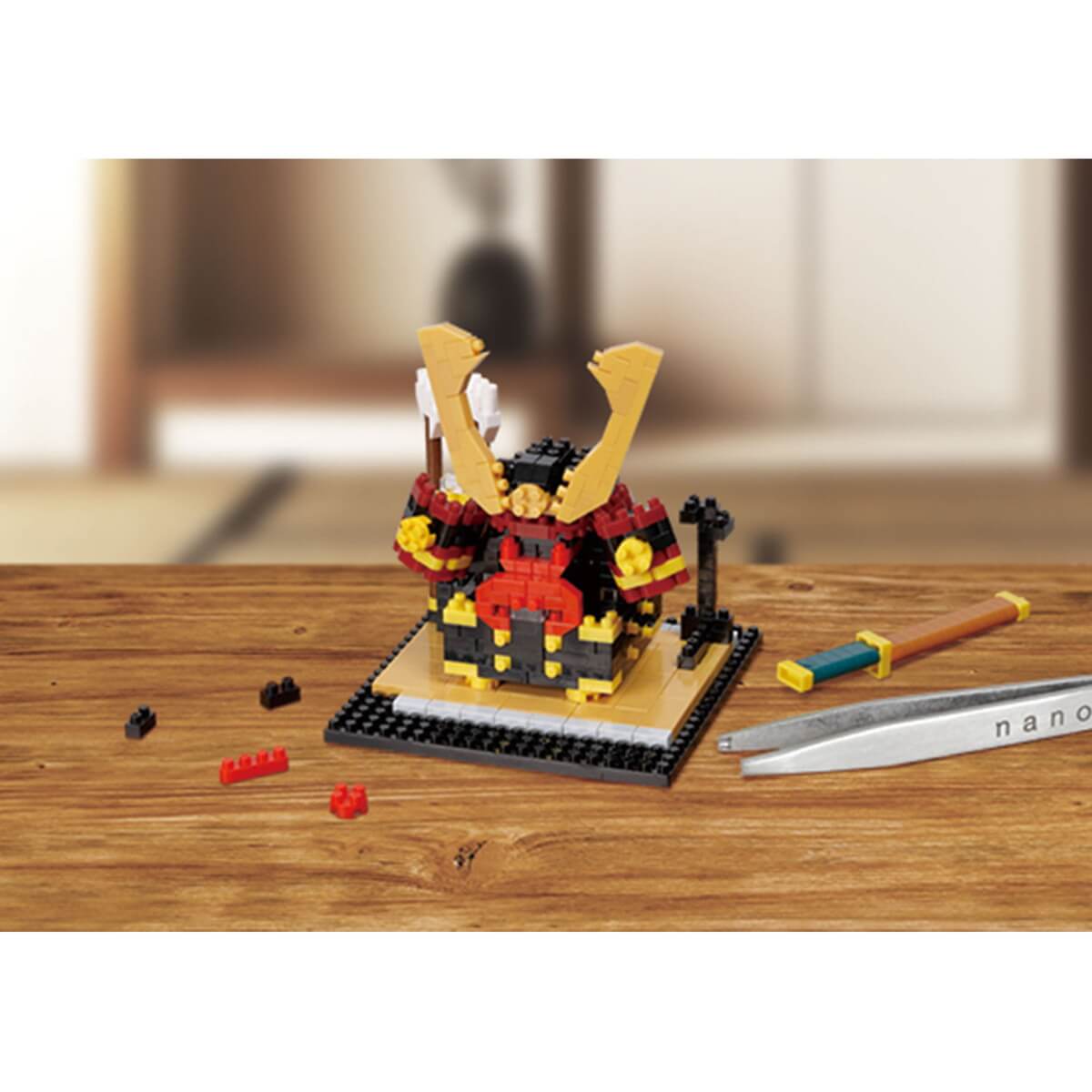 ナノブロック 兜飾り