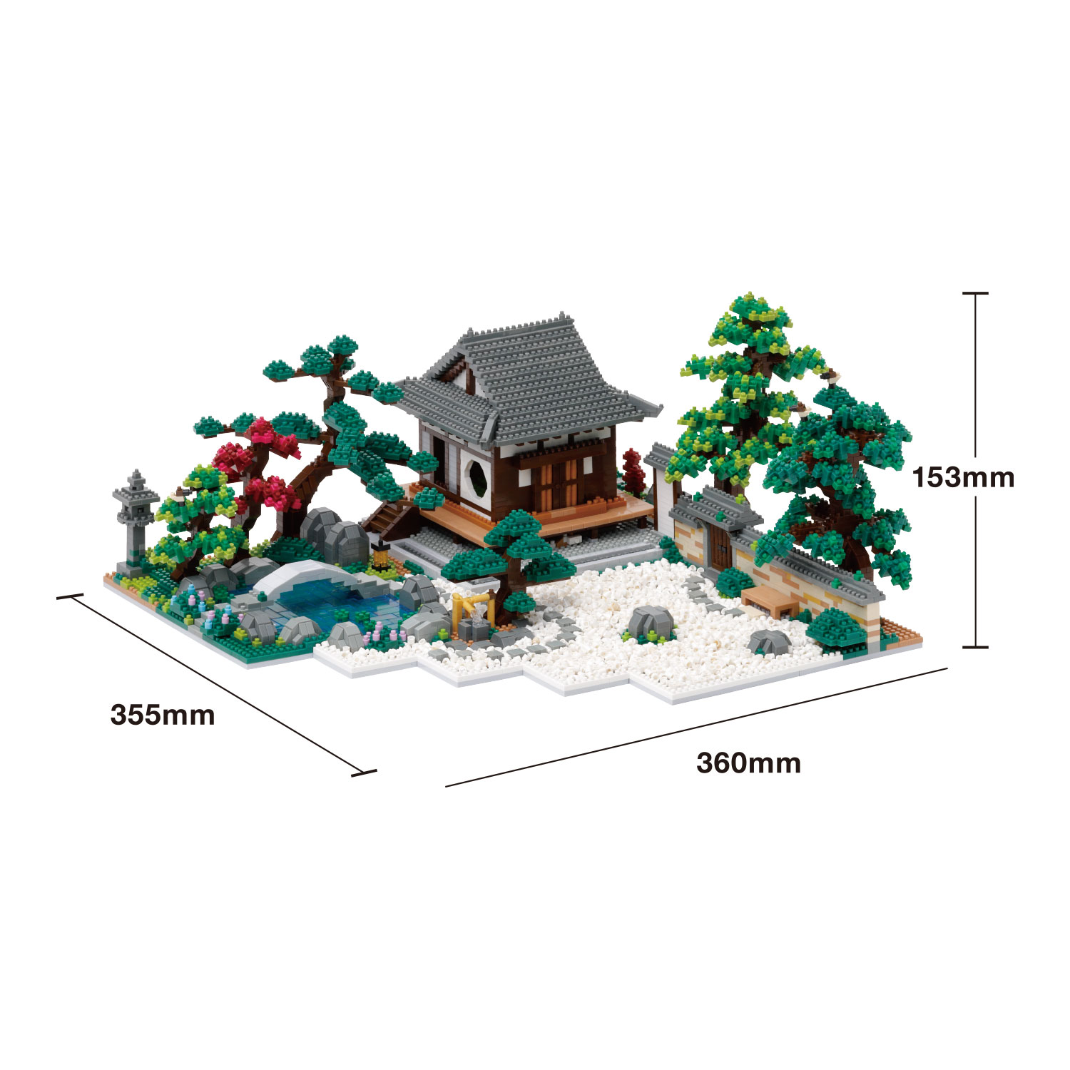 ナノブロック 日本庭園 デラックスエディション