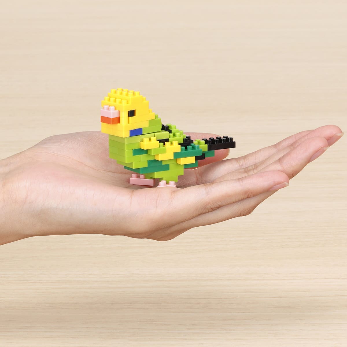 ナノブロック はじめてセット(セキセイインコ&ミニパッド&ピンセット)