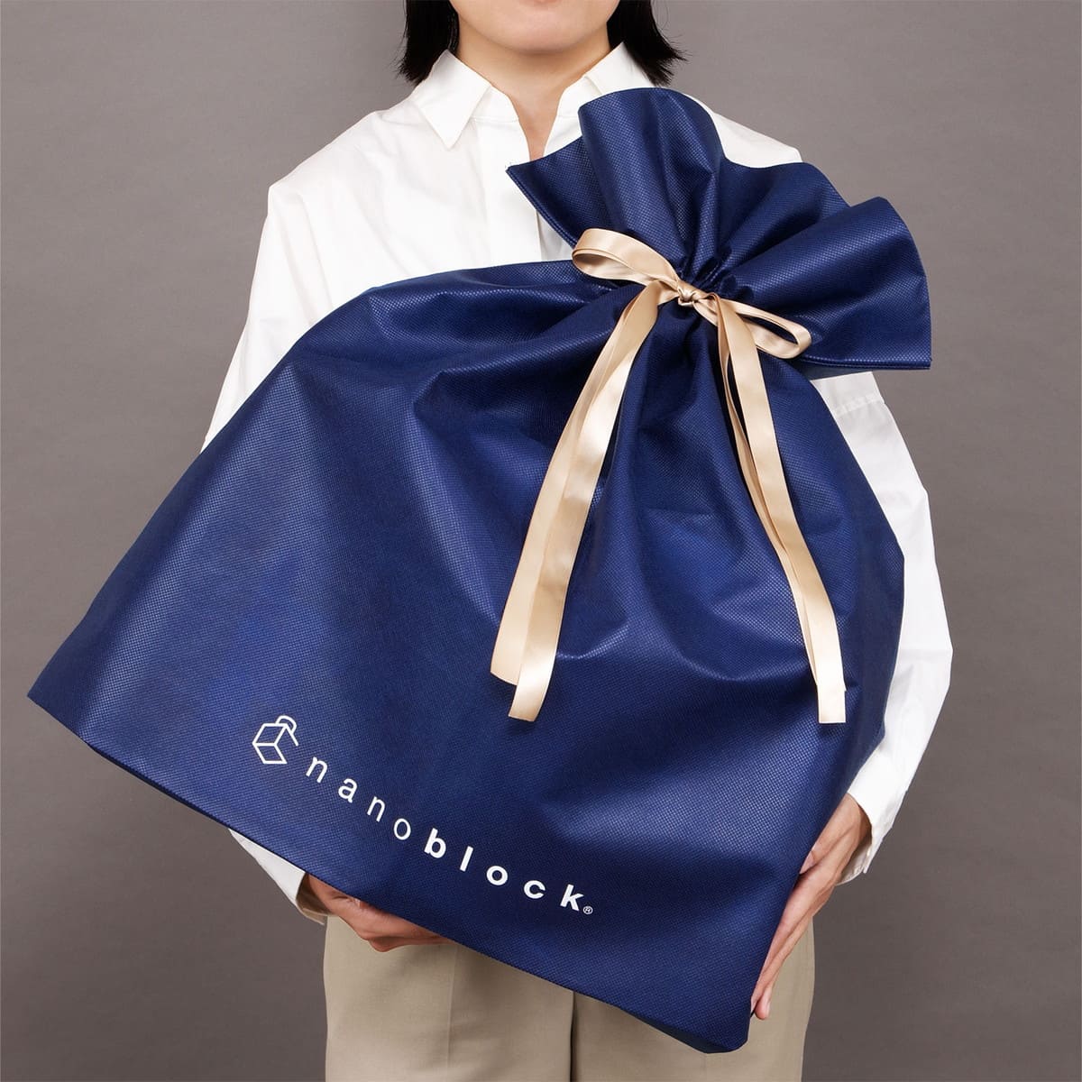 ナノブロック用 ギフトバッグ XL (ボルドー)