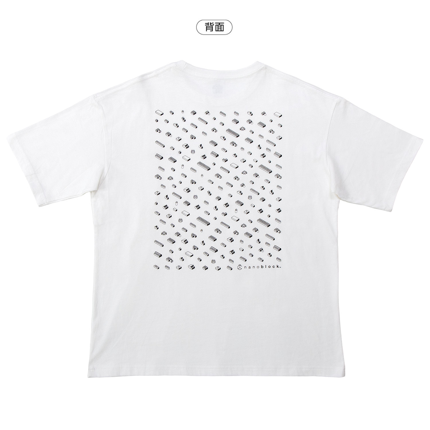 ナノブロック ビッグシルエット Tシャツ S (ホワイト) 