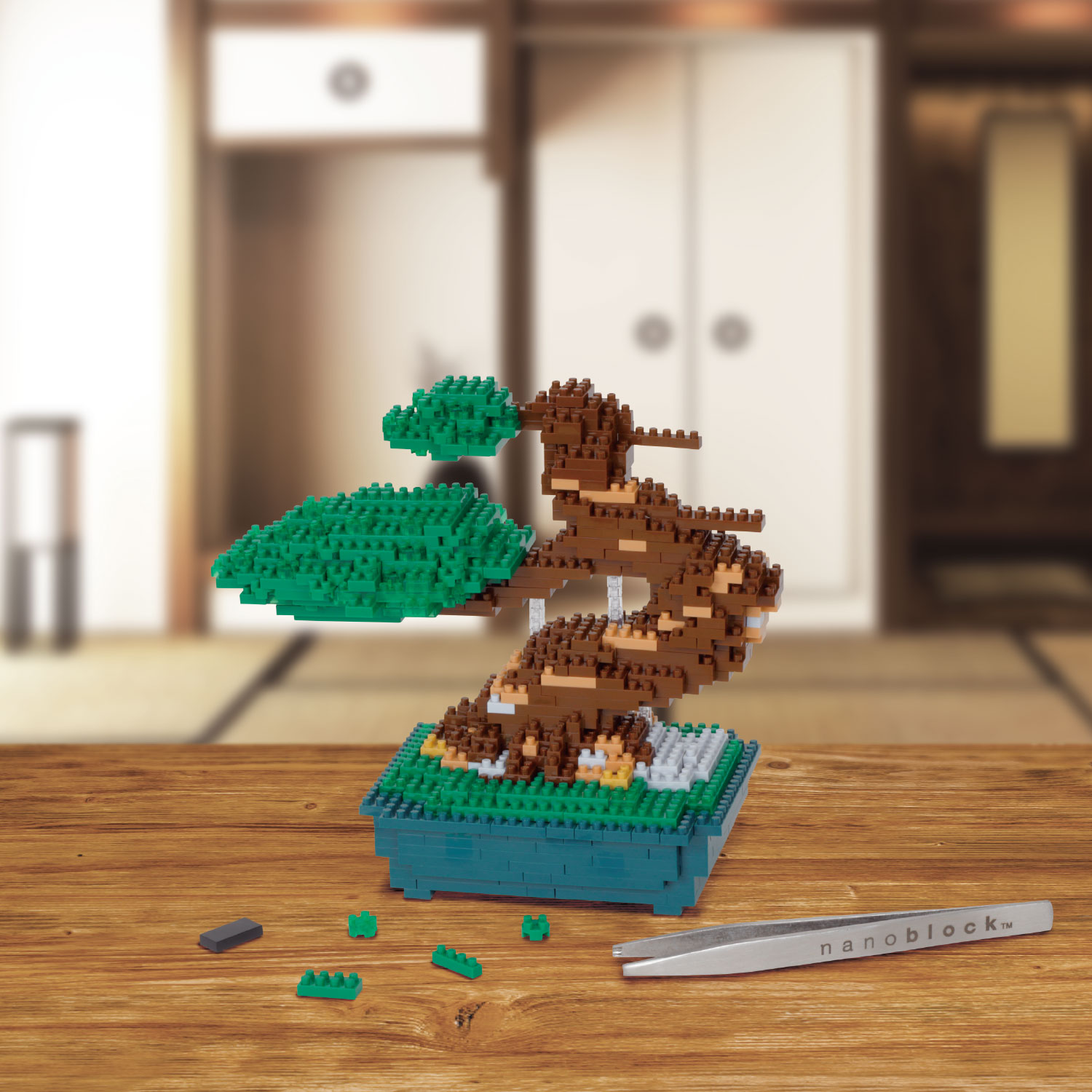 ナノブロック 盆栽 松 デラックスエディション