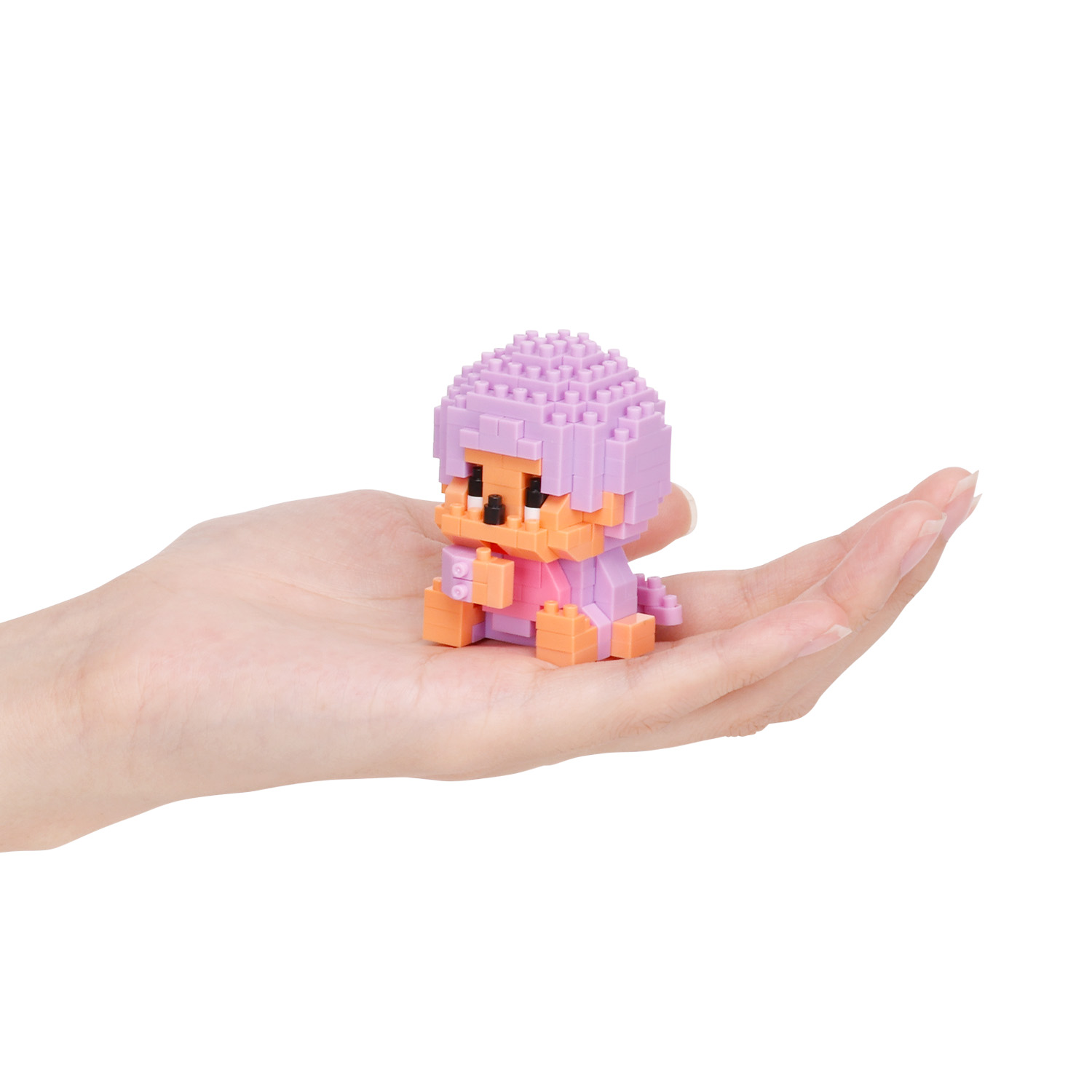 ナノブロック 「モンチッチ」 モンチッチくん ライトパープル