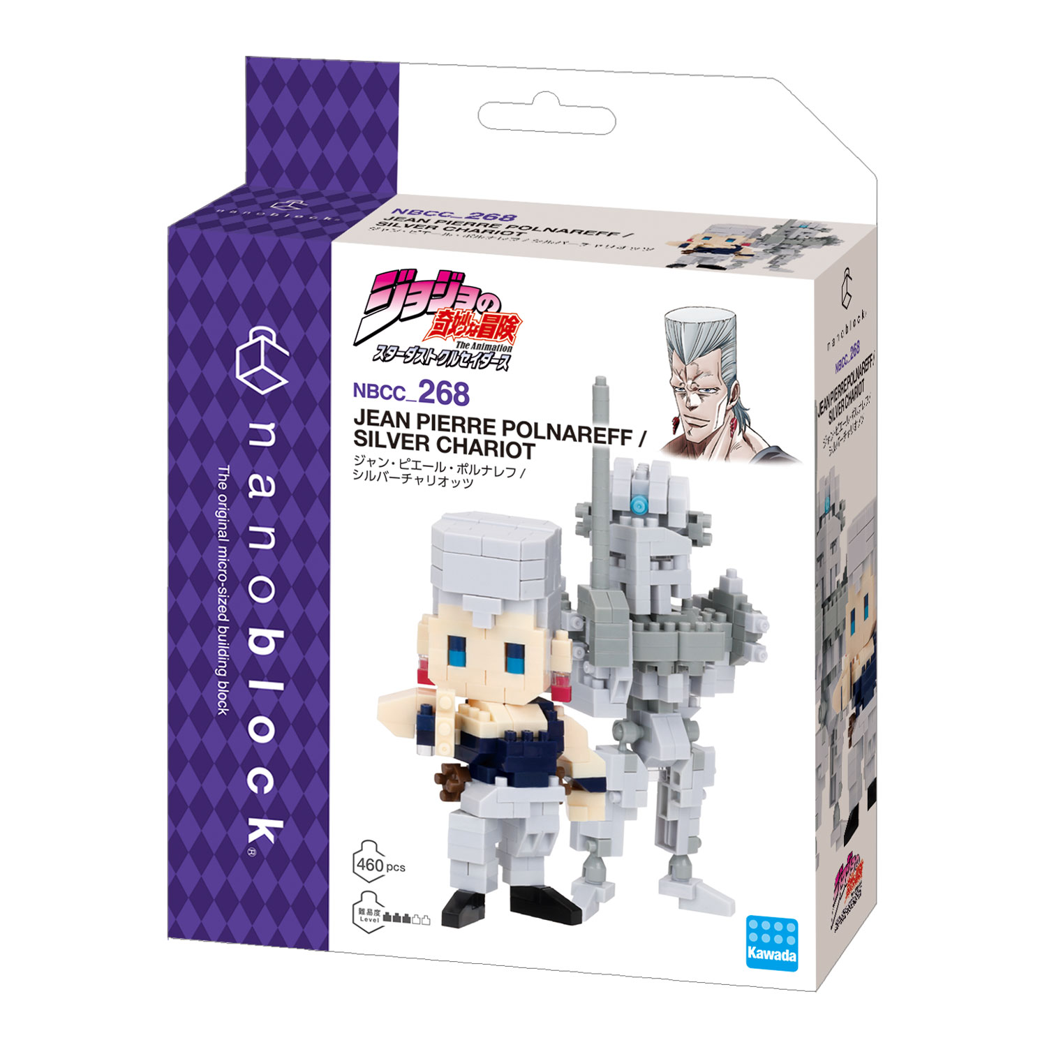 ナノブロック 『ジョジョの奇妙な冒険 スターダストクルセイダース』 ジャン・ピエール・ポルナレフ / シルバーチャリオッツ