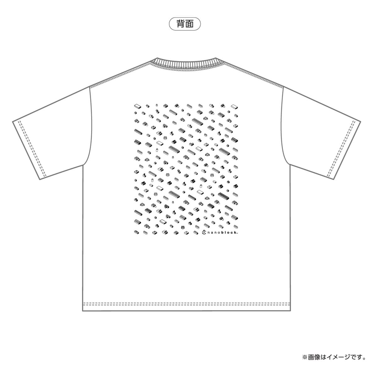 ナノブロック ビッグシルエット Tシャツ M (ホワイト) 