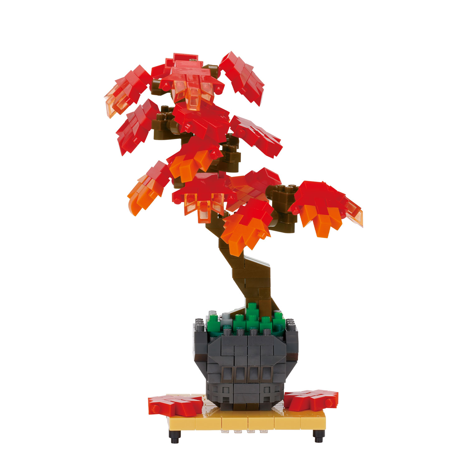 ナノブロック 盆栽 紅葉