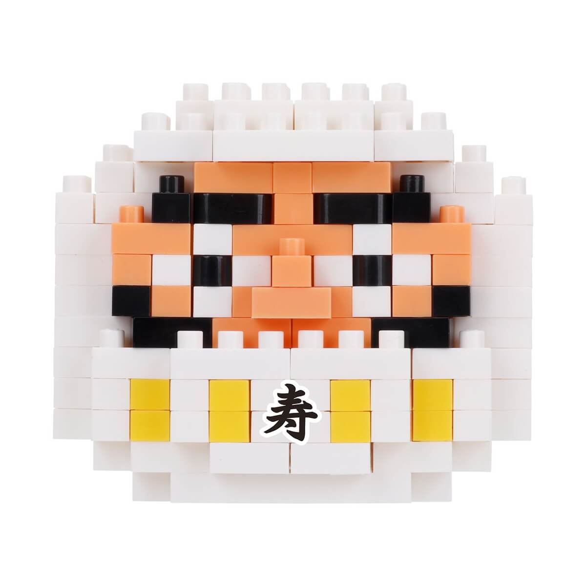 ナノブロック だるま 白