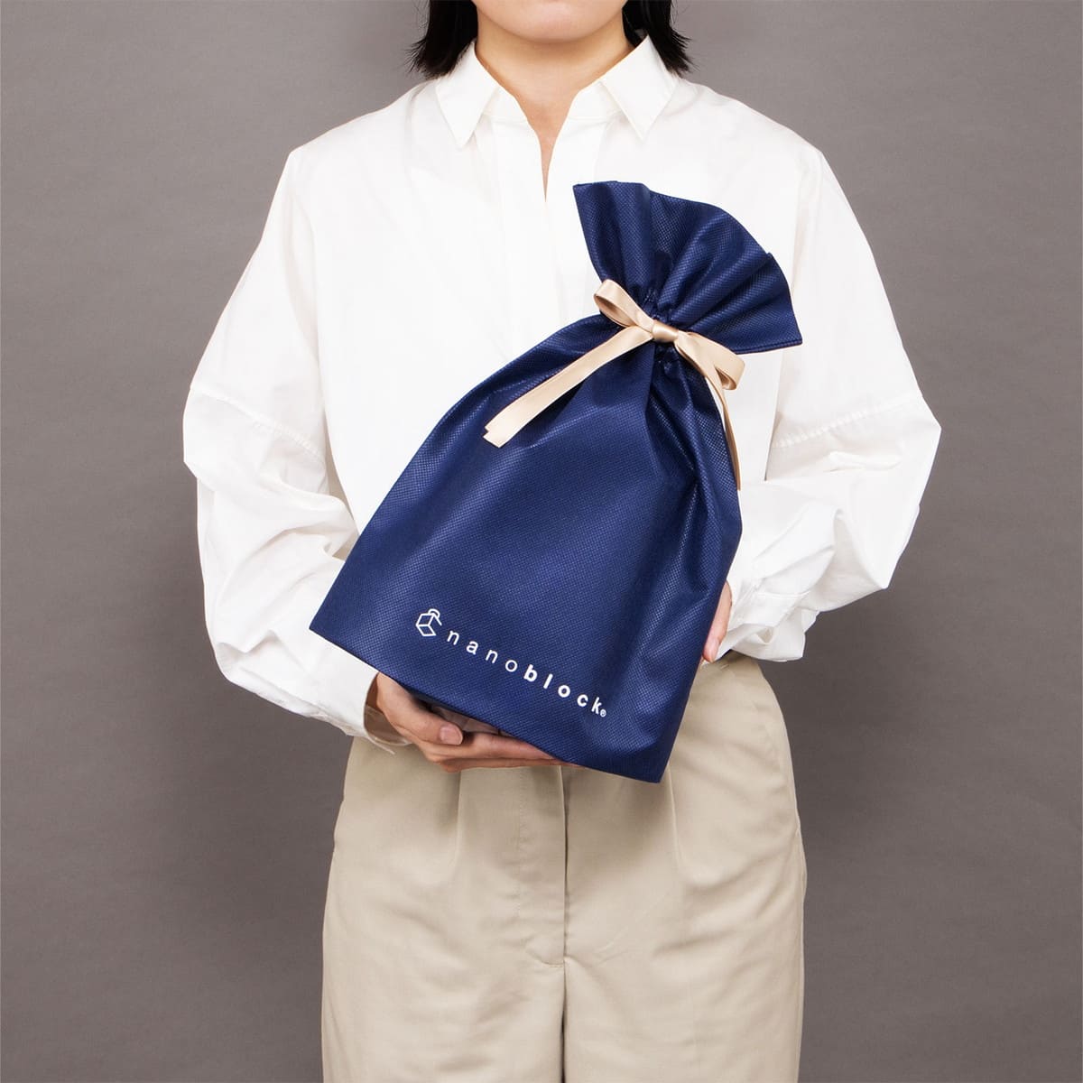 ナノブロック用 ギフトバッグ M (ボルドー)