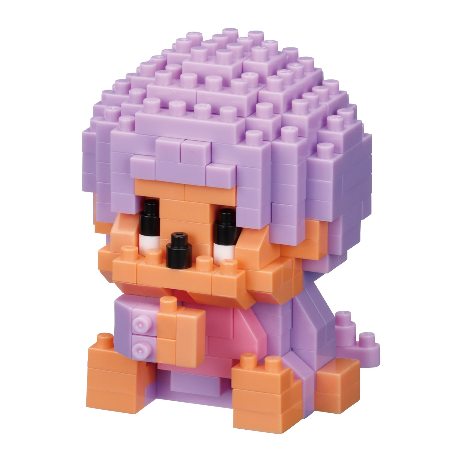 ナノブロック 「モンチッチ」 モンチッチくん ライトパープル