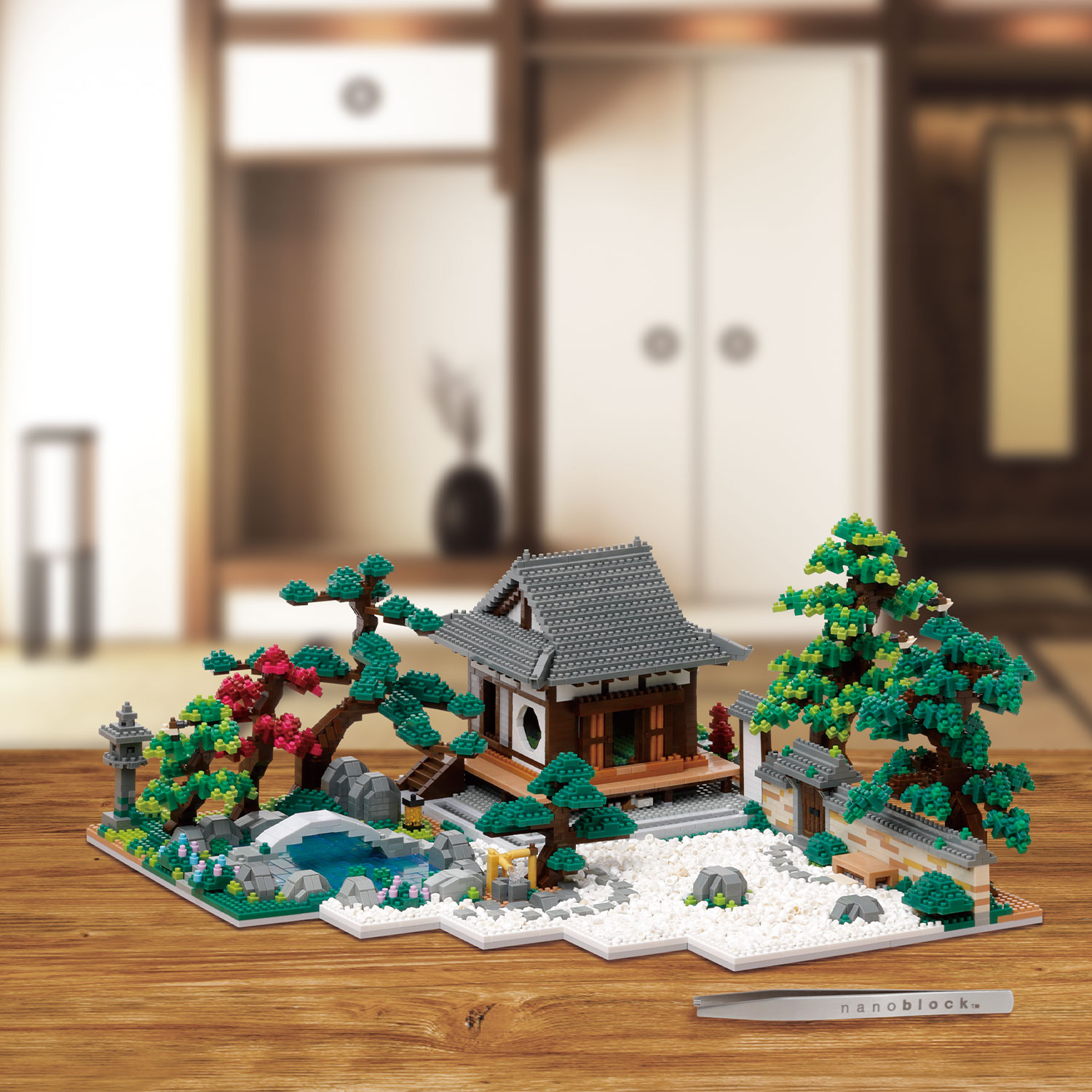 ナノブロック 日本庭園 デラックスエディション