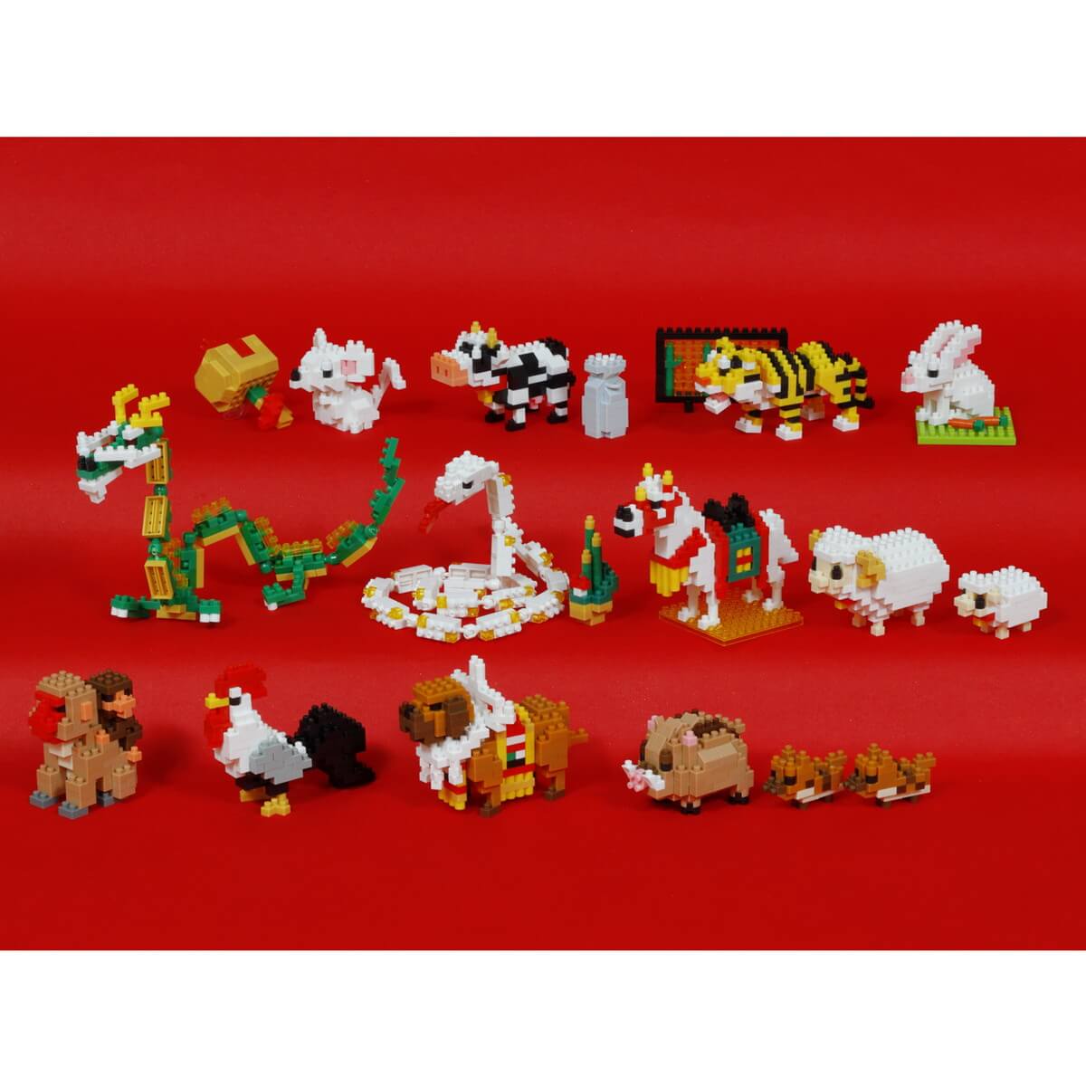 ナノブロック 干支 十二支セット