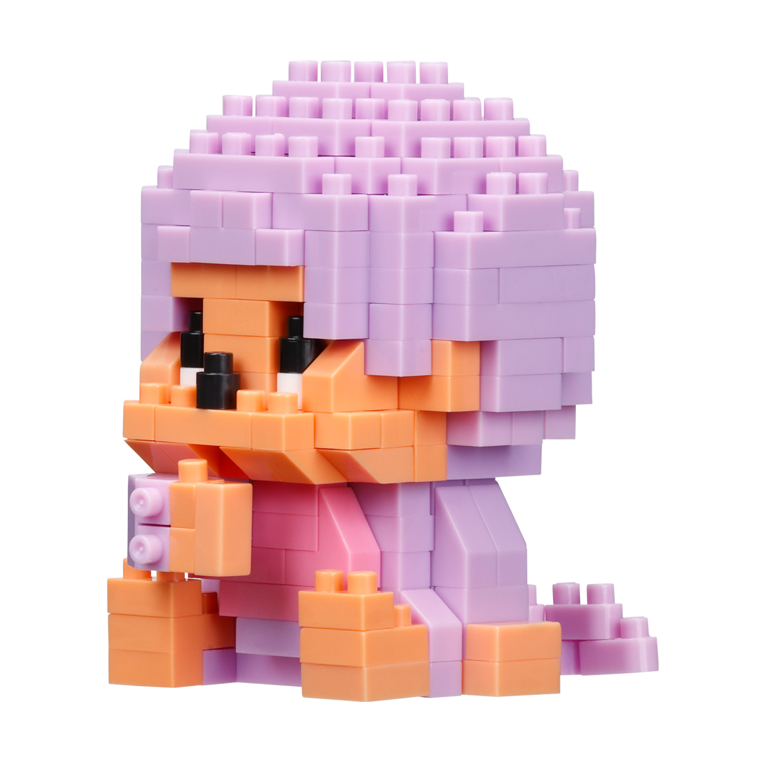 ナノブロック 「モンチッチ」 モンチッチくん ライトパープル
