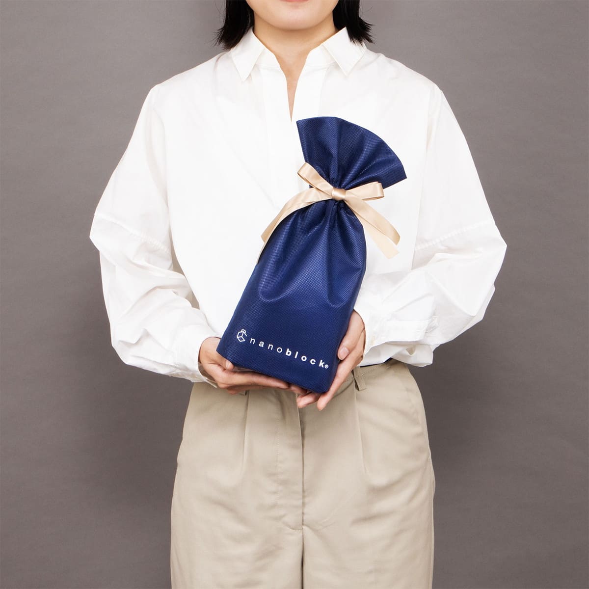 ナノブロック用 ギフトバッグ S  (ボルドー)