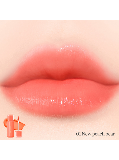 [MilkTouch] ジェリー フィット ティンティッド グロウ ティント(10色) 色: 01 New Peach Bear