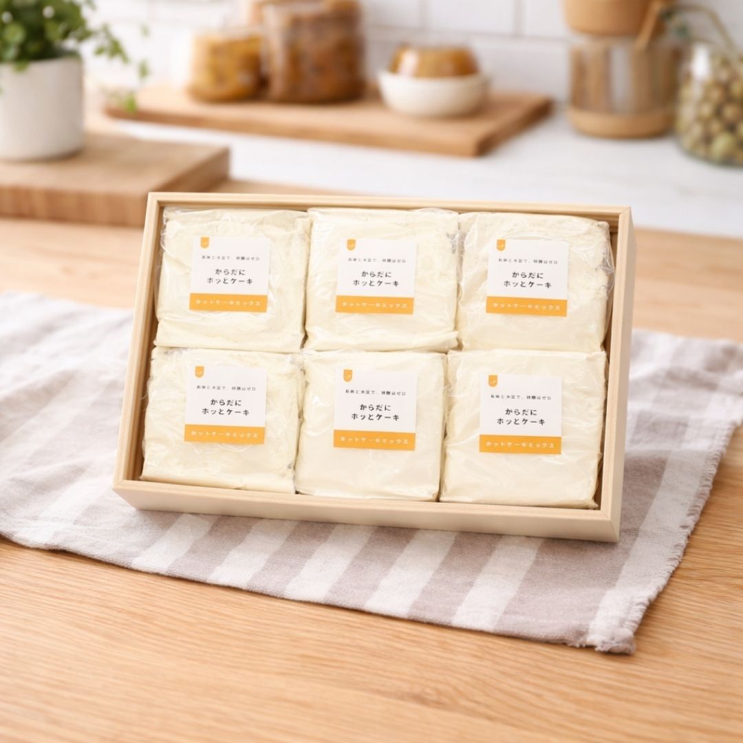 【贈答品（木箱）】ホットケーキMIX｜12袋