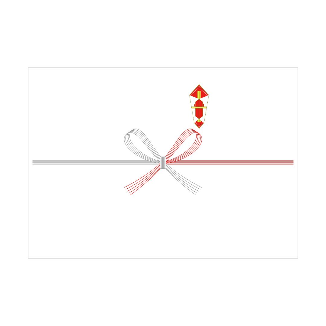 〈熨斗〉②花結び