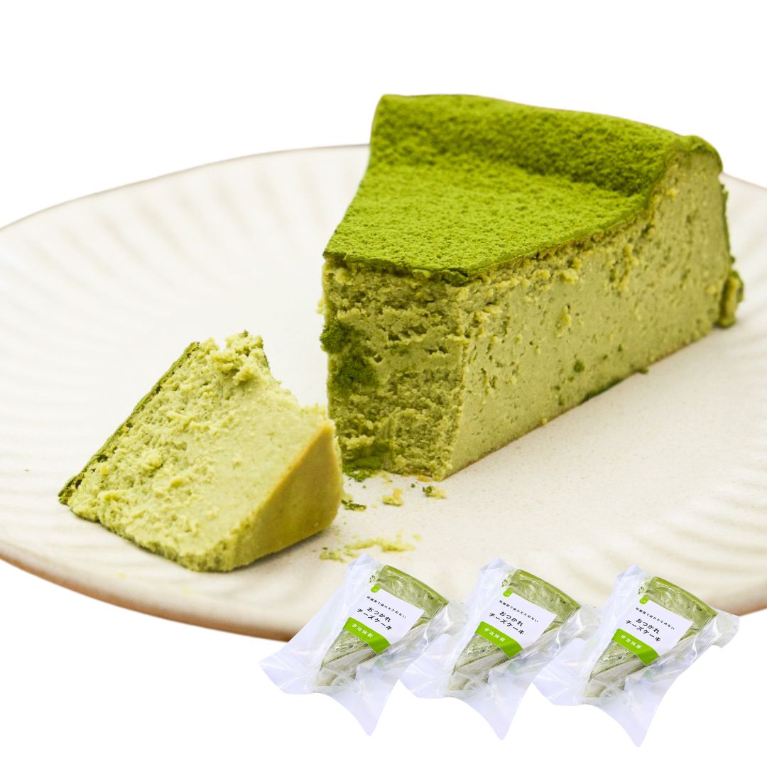 ベイクドチーズケーキ（宇治抹茶）｜3ピース
