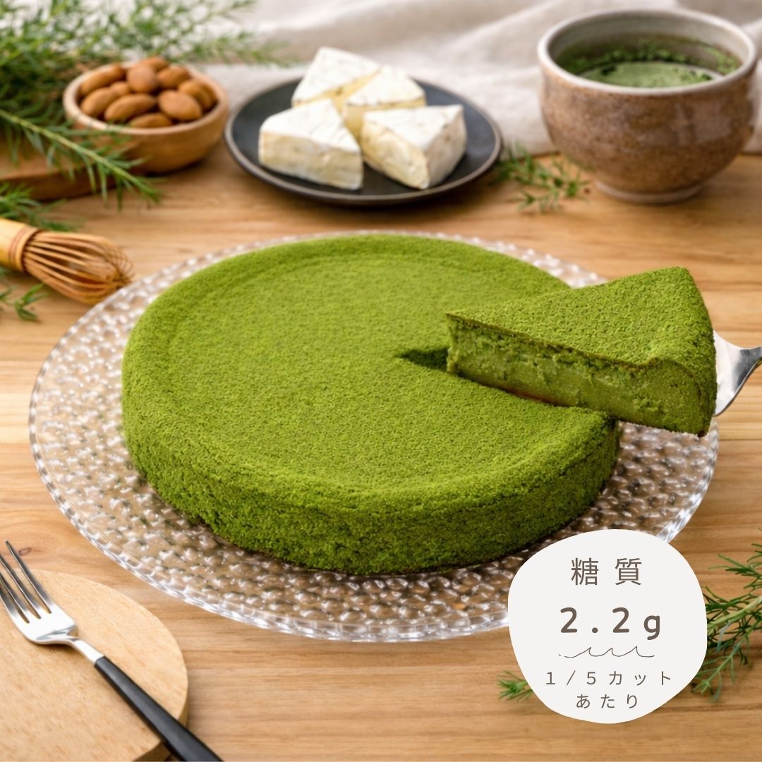 ベイクドチーズケーキ（宇治抹茶）｜5号