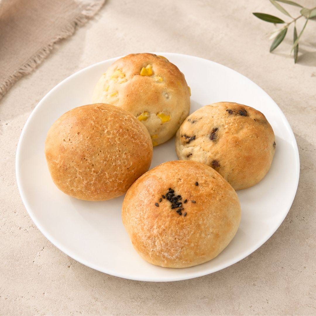 【定期購入】お米と大豆のまるパン｜24個入り｜4種から選べるシリーズ